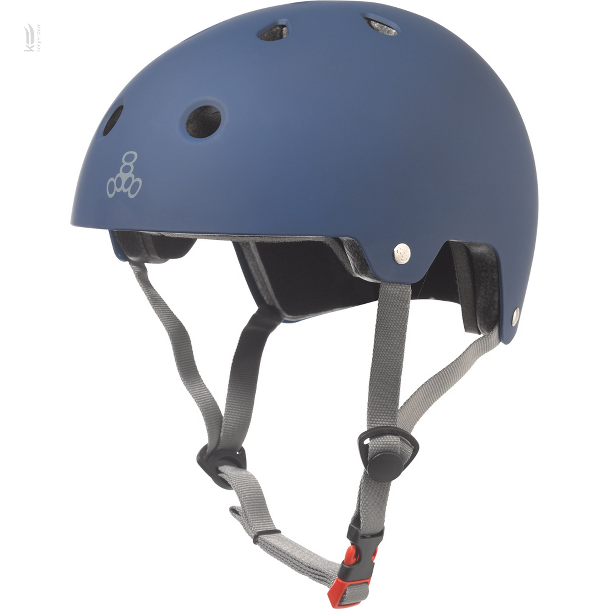 Летний защитный шлем Triple8 Dual Certified Blue Rubber (S/M)