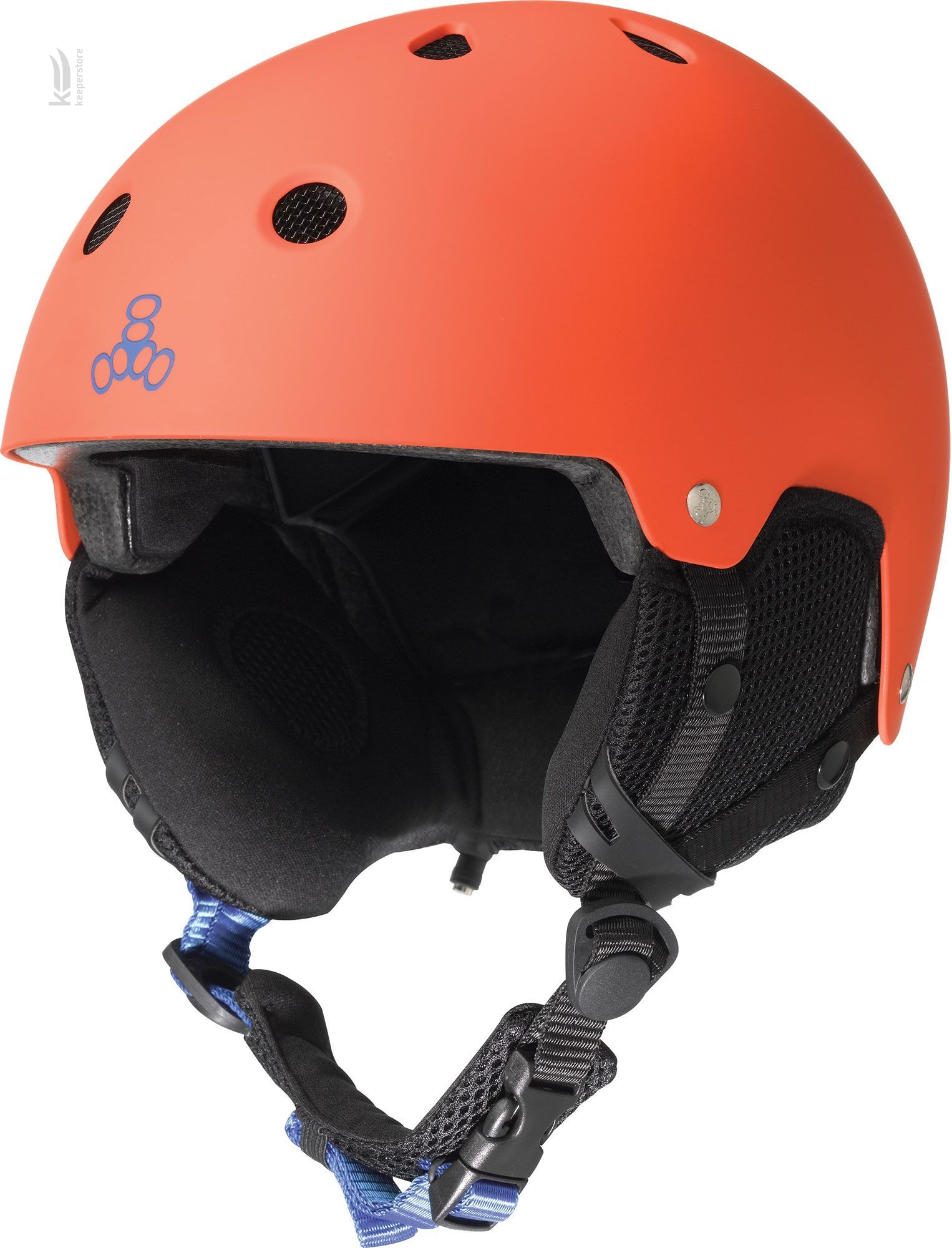 Купити помаранчевий захисний шолом Triple8 Audio Snow Helmet Orange в Києві
