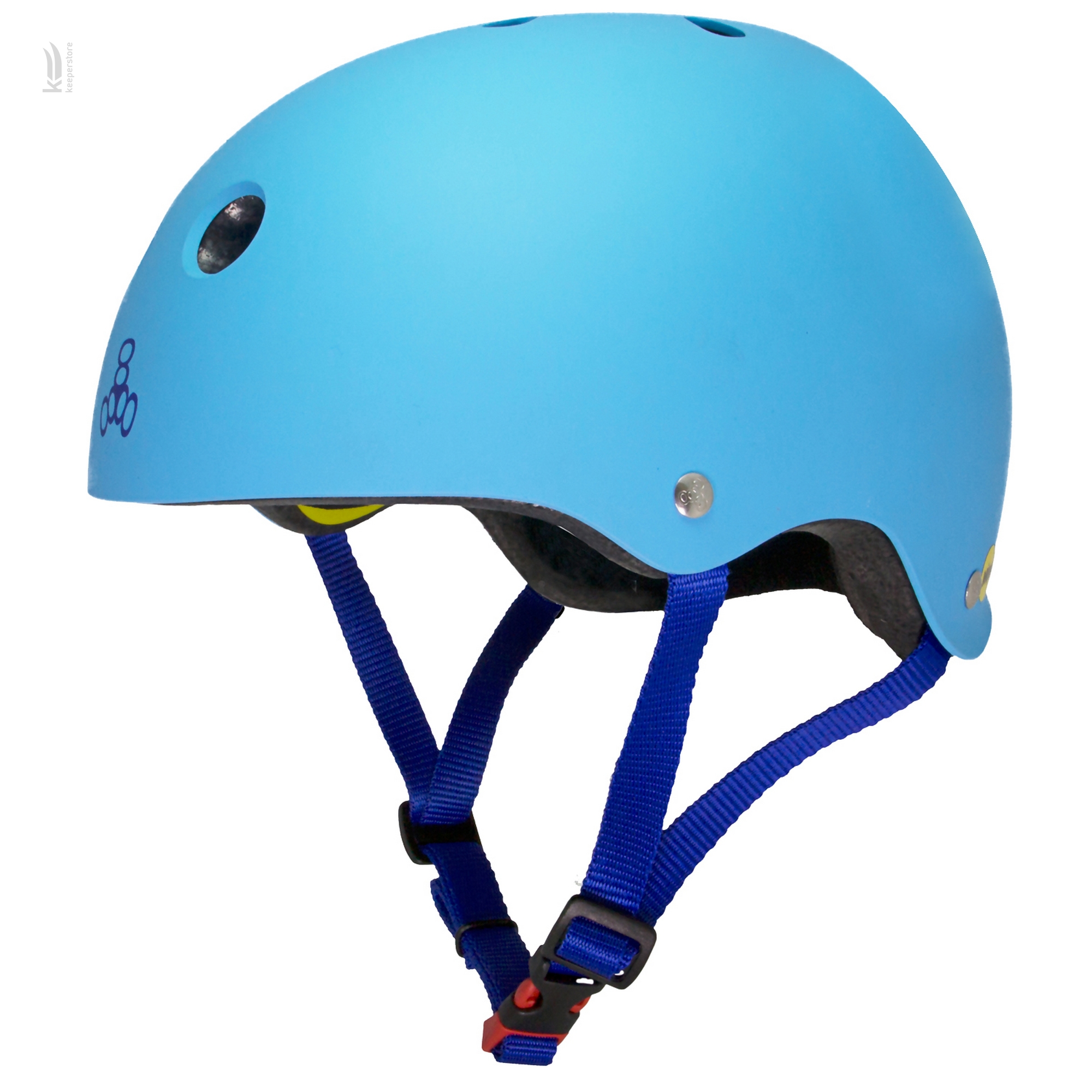 Защитный шлем с аудиосистемой Triple8 Audio Snow Helmet Baja Teal Rubber