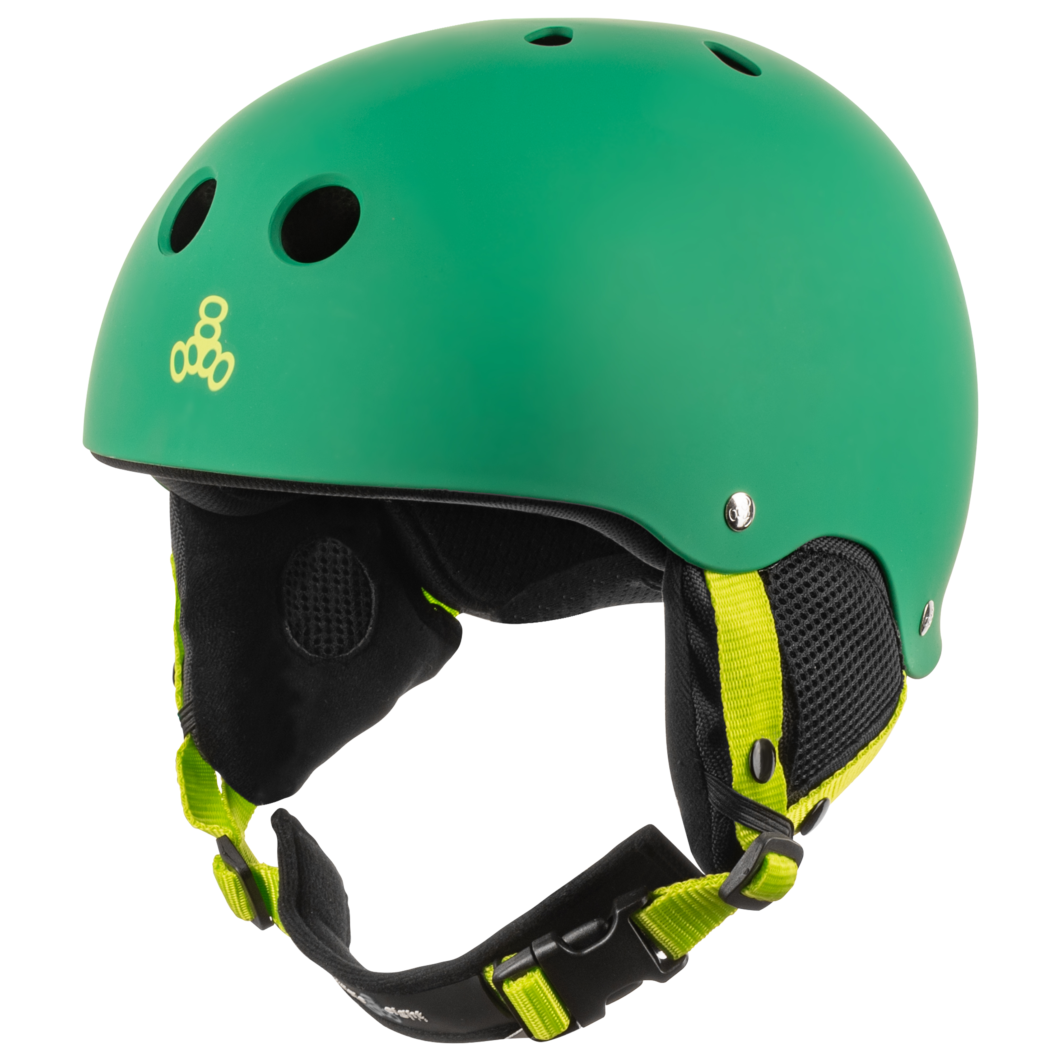 Защитный шлем для взрослых Triple8 Old School Snow Kelly Rubber Green (L)
