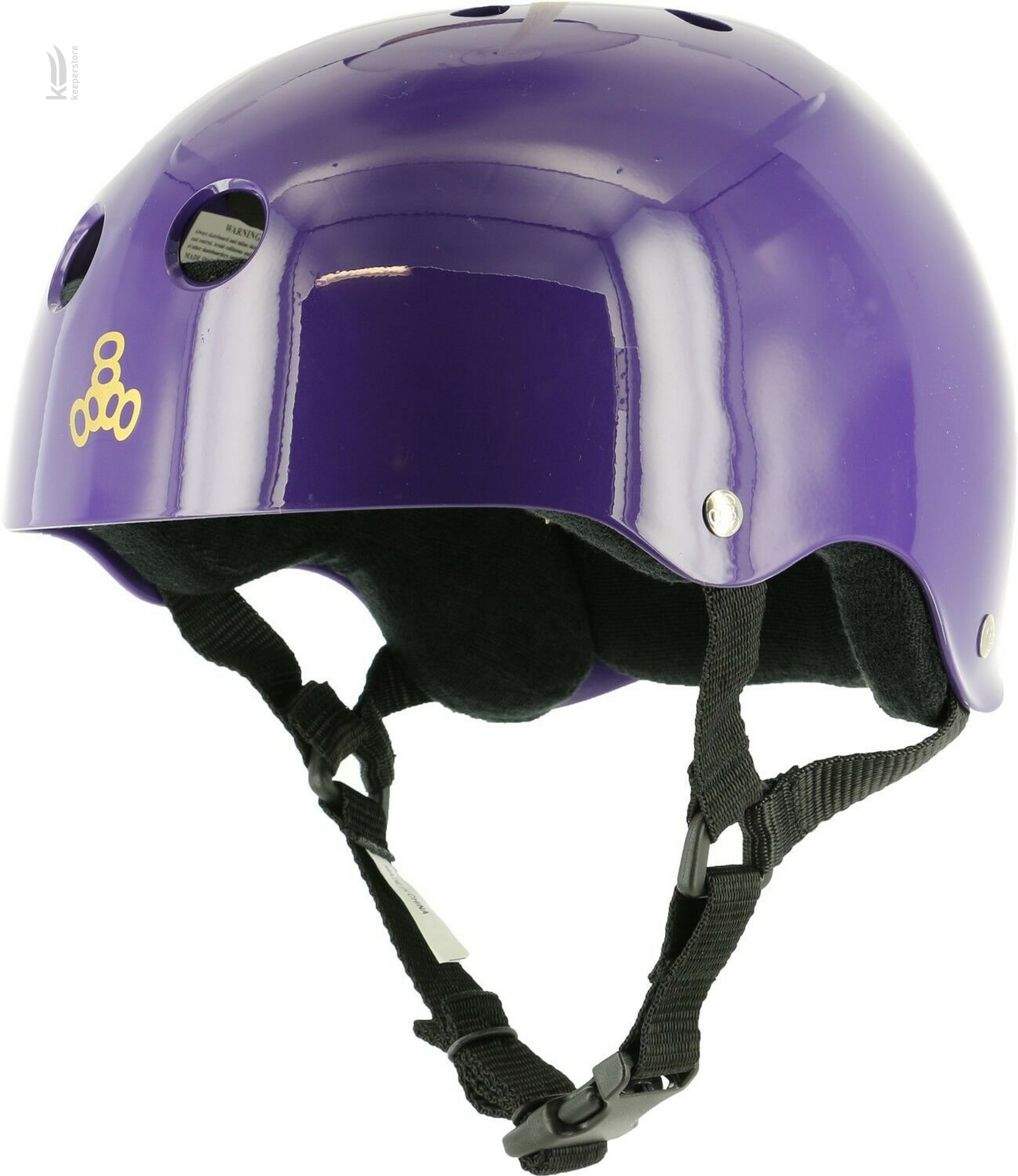 Мужской защитный шлем Triple8 Sweatsaver Helmet Purple (L)