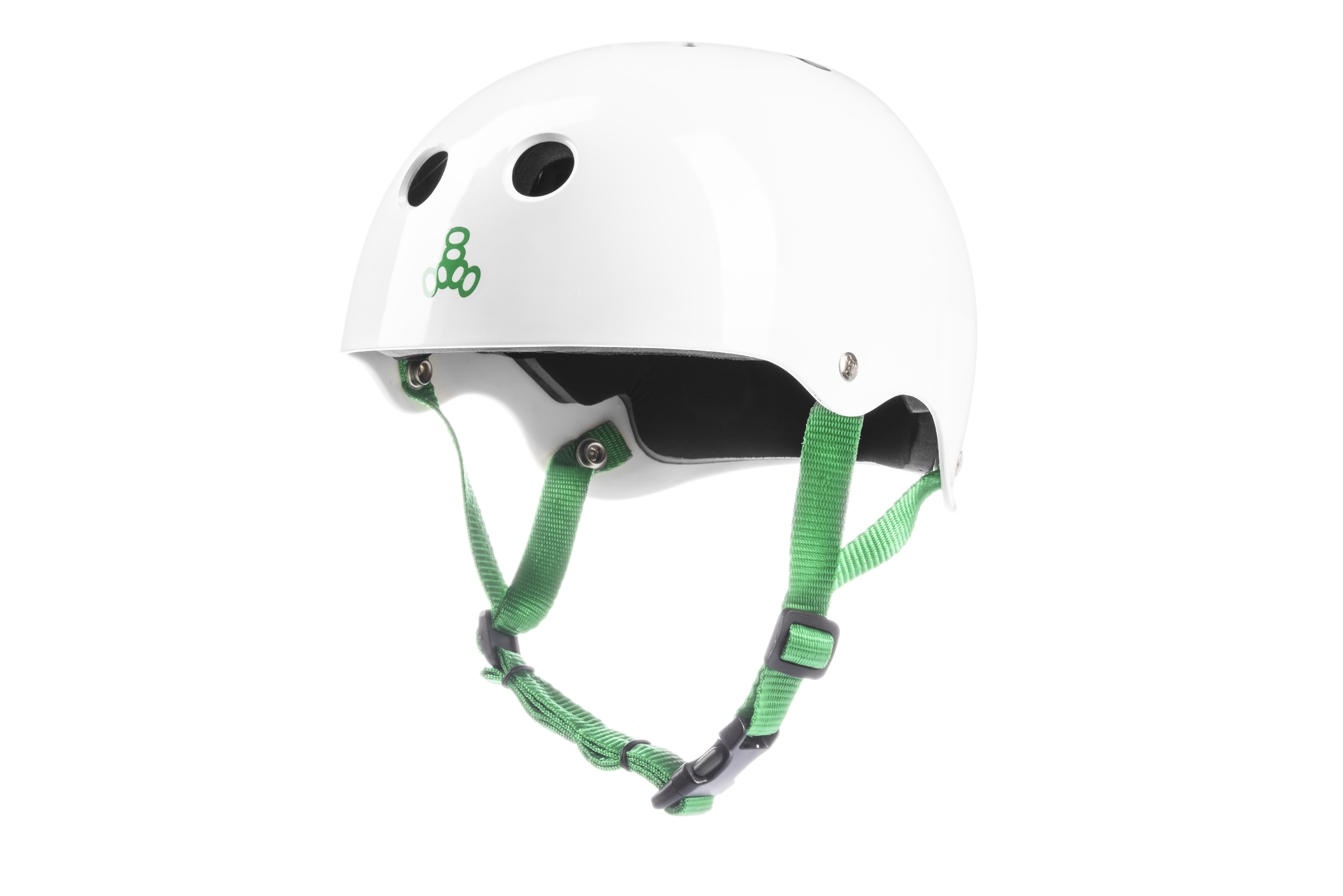 Чоловічий захисний шолом Triple8 Sweatsaver Halo Water Helmet White Glossy (XS)