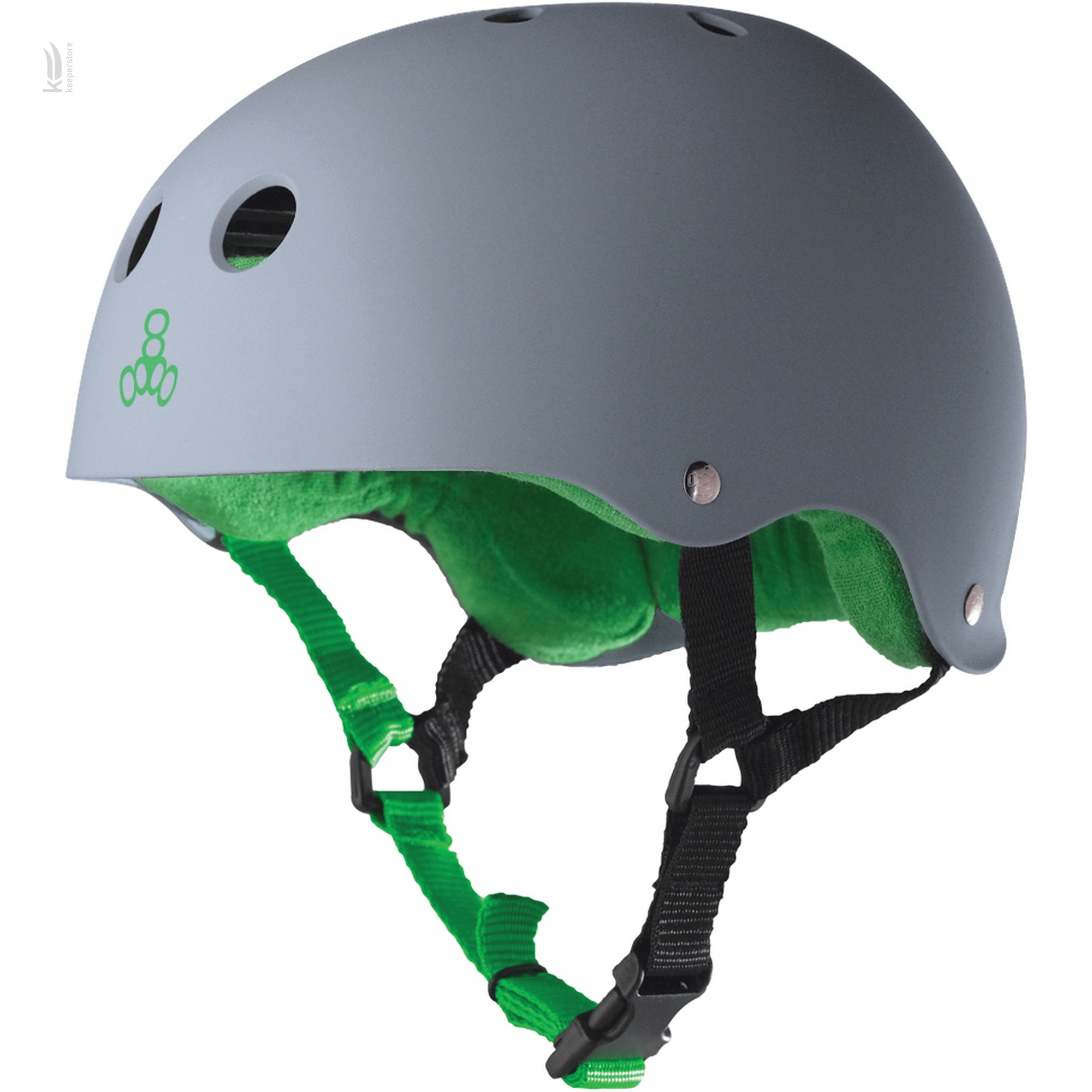 Детский шлем для велосипеда Triple8 Sweatsaver Helmet Carbon (S)