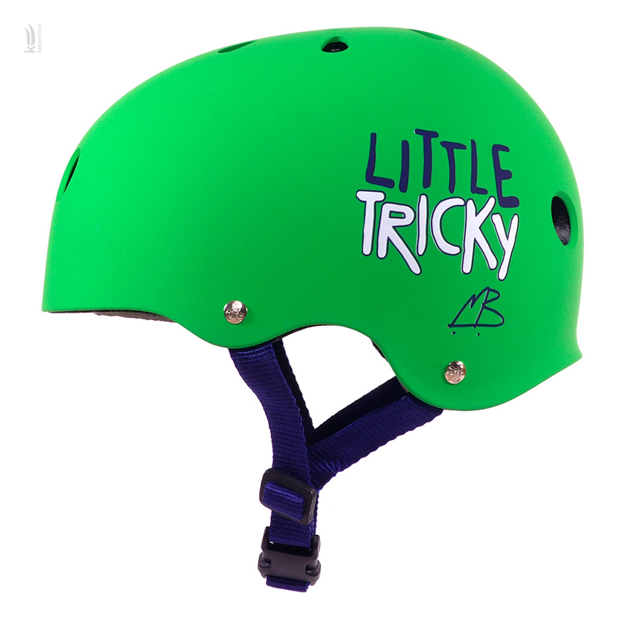 Детский шлем для роликов Triple8 Little Tricky Green Rubber