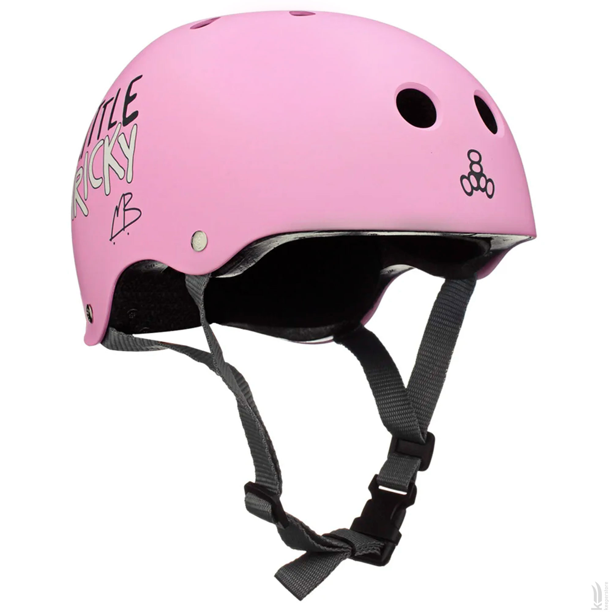Шлем Triple8 Little Tricky Pink Rubber цена 1552.50 грн - фотография 2