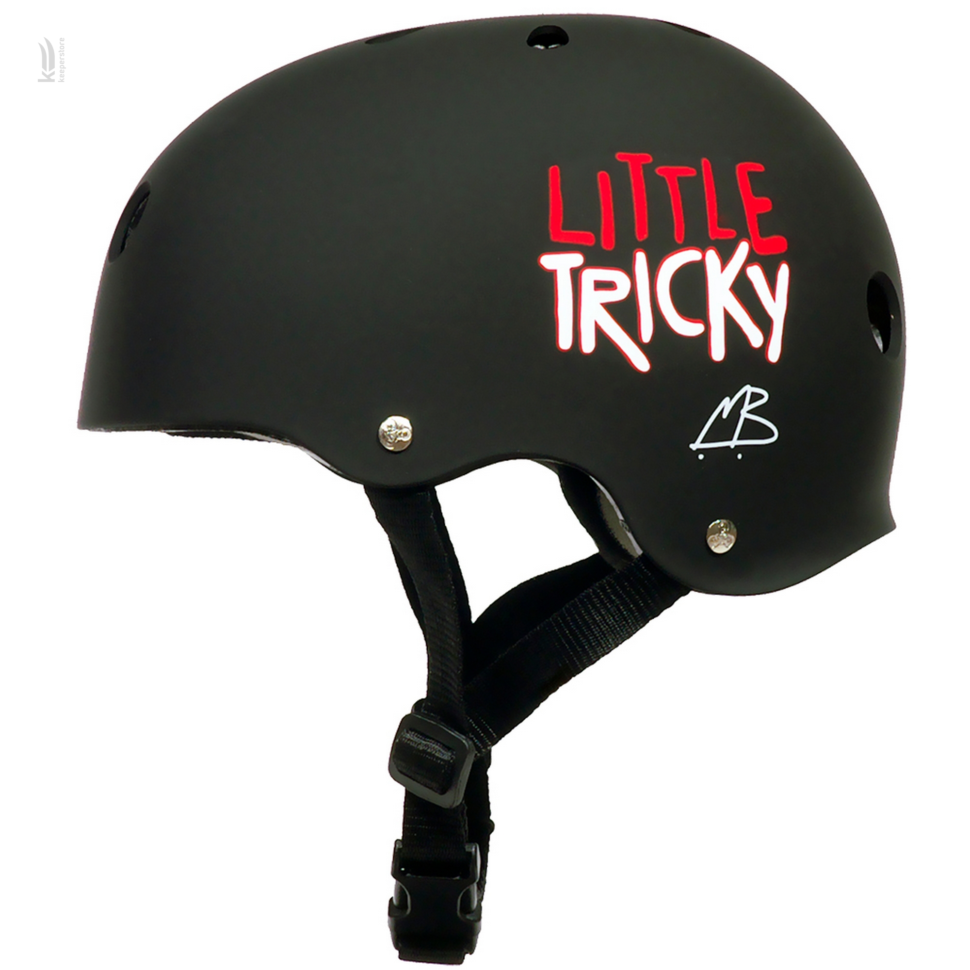 Шолом казанок для велосипеда Triple8 Little Tricky Black Rubber