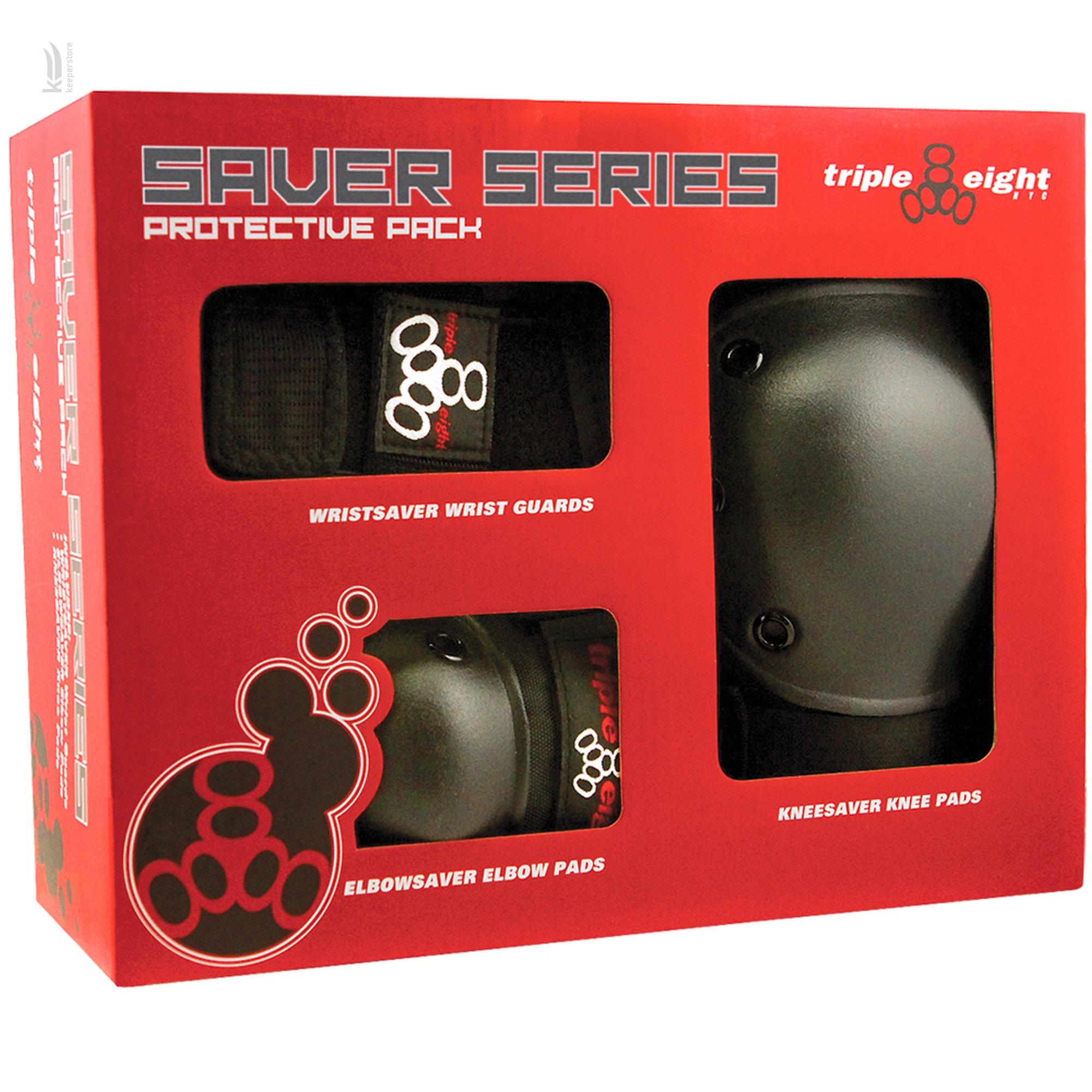 Triple8 Saver Series 3-Pack (Jr) - фото 1 Комплект защиты Triple8 Saver Series 3-Pack (Jr) в интернет-магазине, главное фото