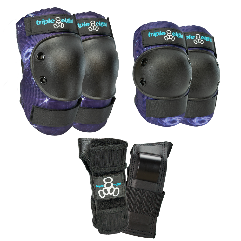 Спортивная защита для взрослых Triple8 Saver Series 3-Pack Galaxy Print