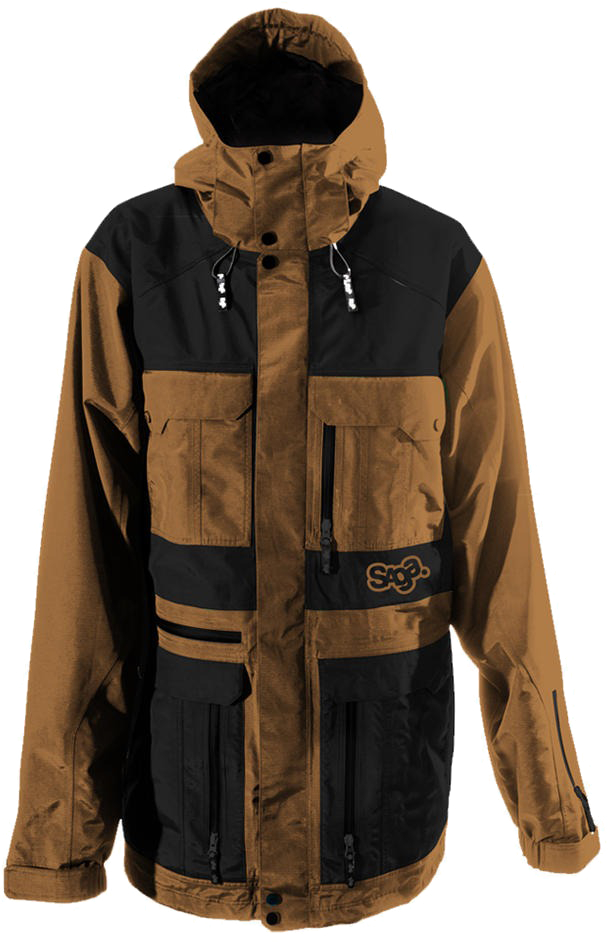 Мужская куртка для сноуборда Saga Anomie 3L Khaki-Black
