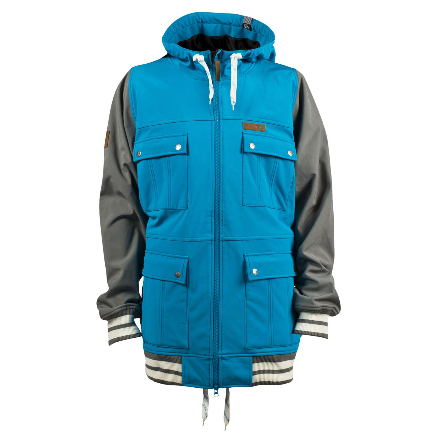 Чоловіча куртка для сноуборду Saga Shutout Softshell Jacket Blue/Grey (XL)