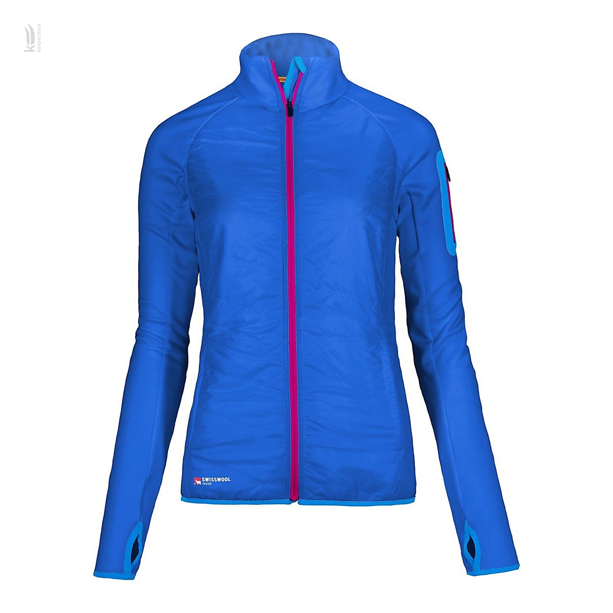 Женская лыжная куртка Ortovox Swisswool Hybrid Blue Ocean W