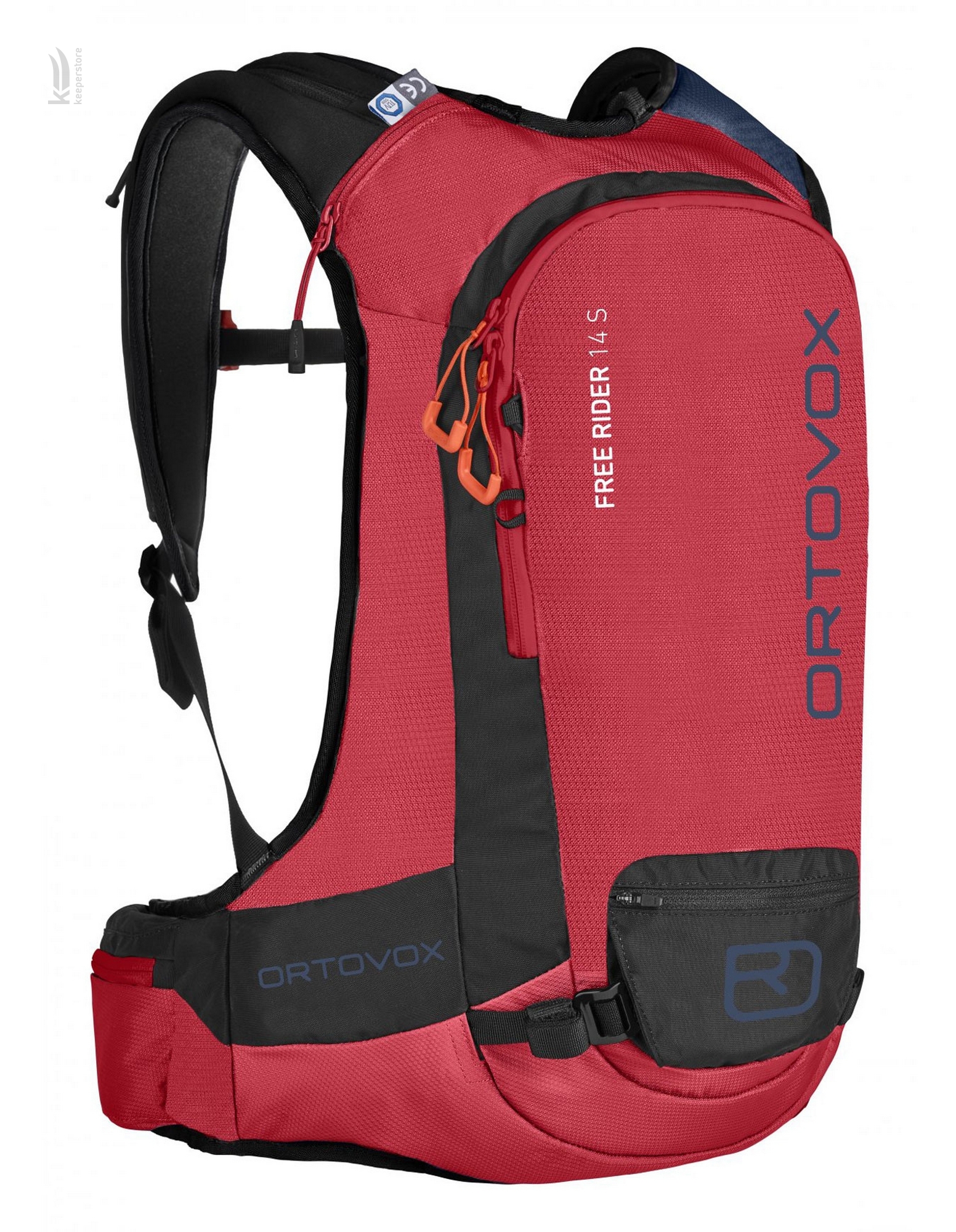 Червоний рюкзак Ortovox Free Rider 14 S Hot Coral