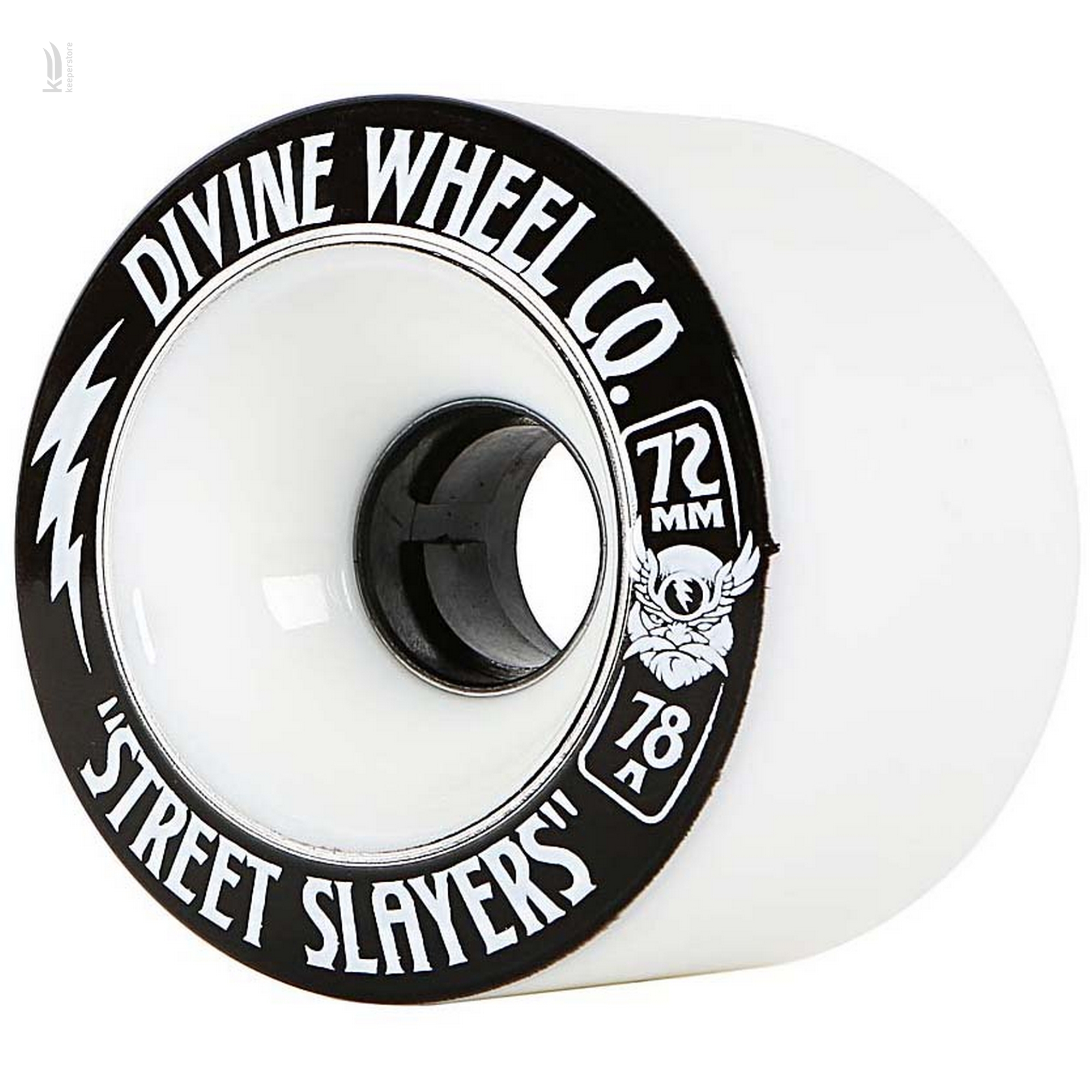 Колесо для скейта и лонгборда Divine Street Slayers 72Mm/78A White