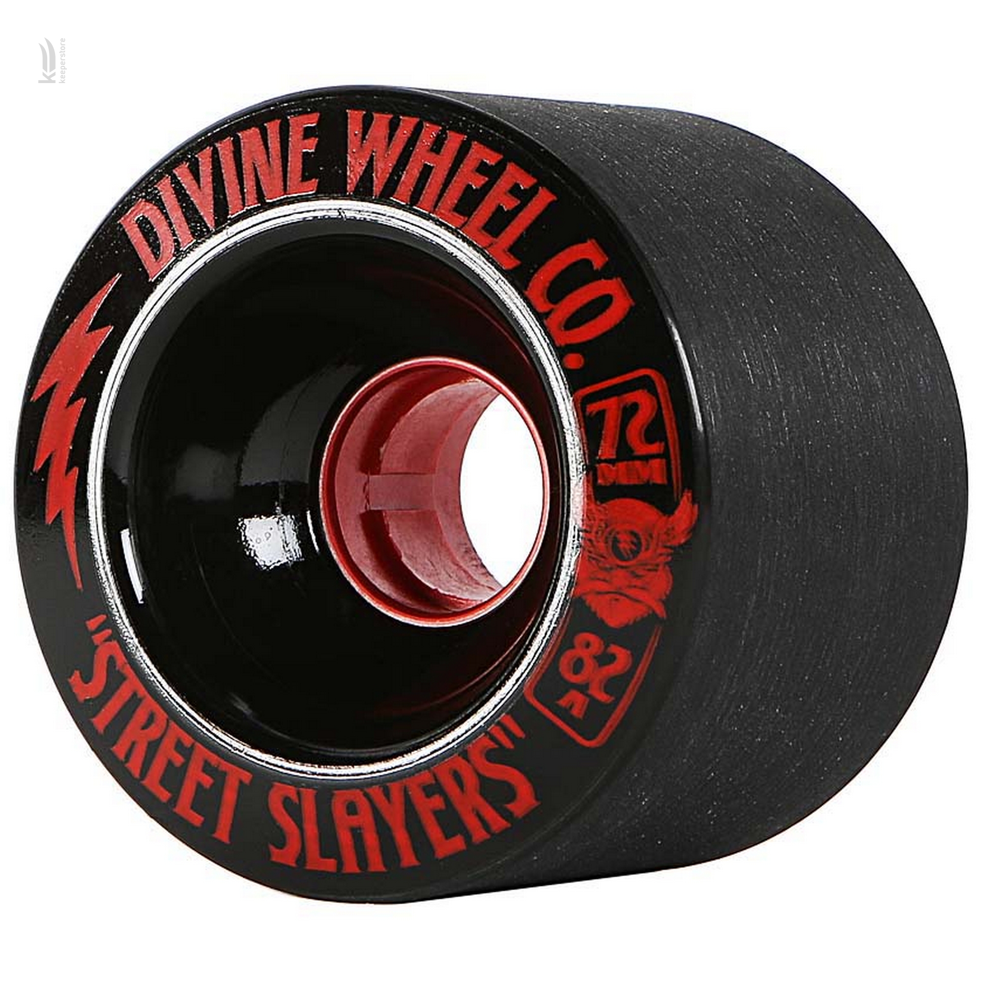 Мягкие колеса для скейтов и лонгбордов Divine Street Slayers Black 72Мм/82A