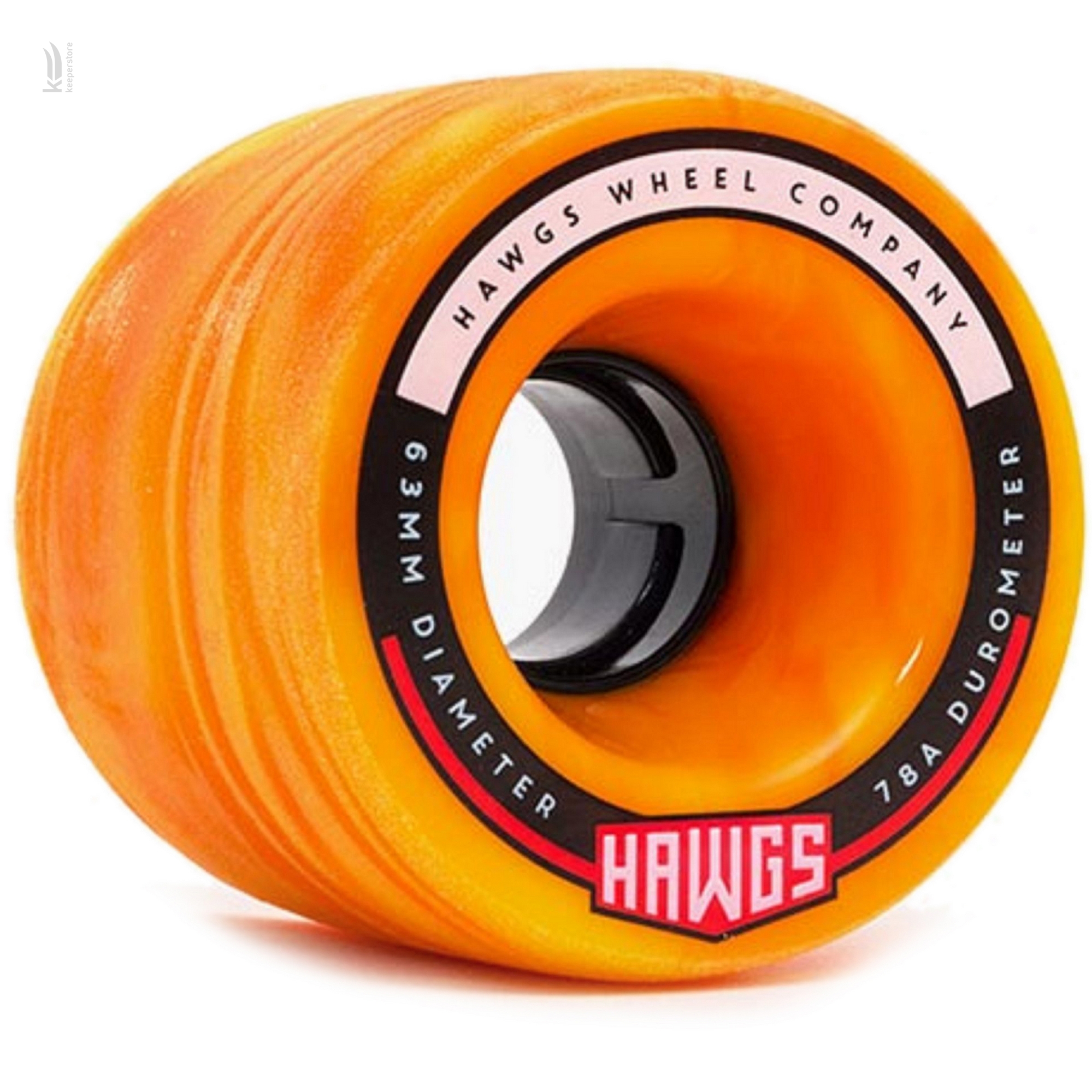 Колесо для скейта и лонгборда Landyachtz Fatty Hawgs Orange 63Mm - 78A