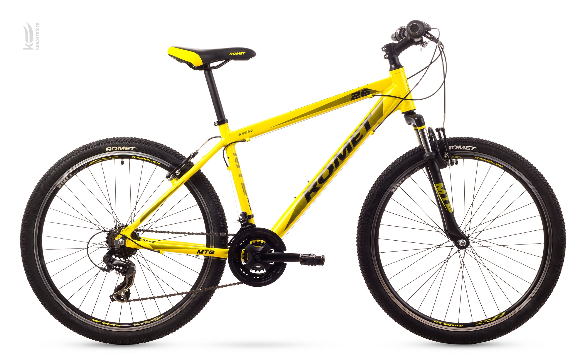 Цена мужской велосипед Romet Rambler 26" 1.0 Yellow в Киеве