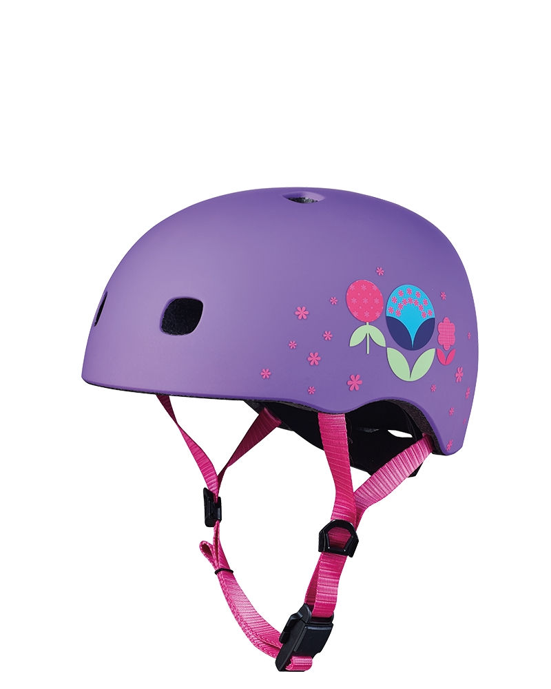 Купити шолом Micro Helmet Floral Dot Purple (S) в Києві
