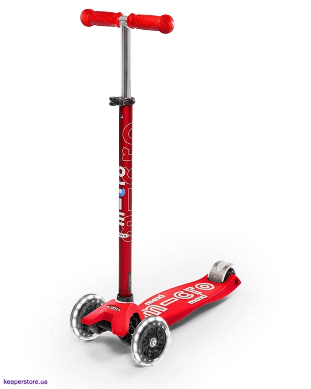 ᐈ Micro Maxi Deluxe Red Led купить по цене 4 440 грн. в Киеве. Самокат ...