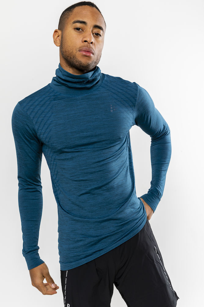 Craft Fuseknit Comfort Turtleneck Man Fjord Melange 1 250 . Craft Fuseknit Comfort Turtleneck Man Fjord Melange