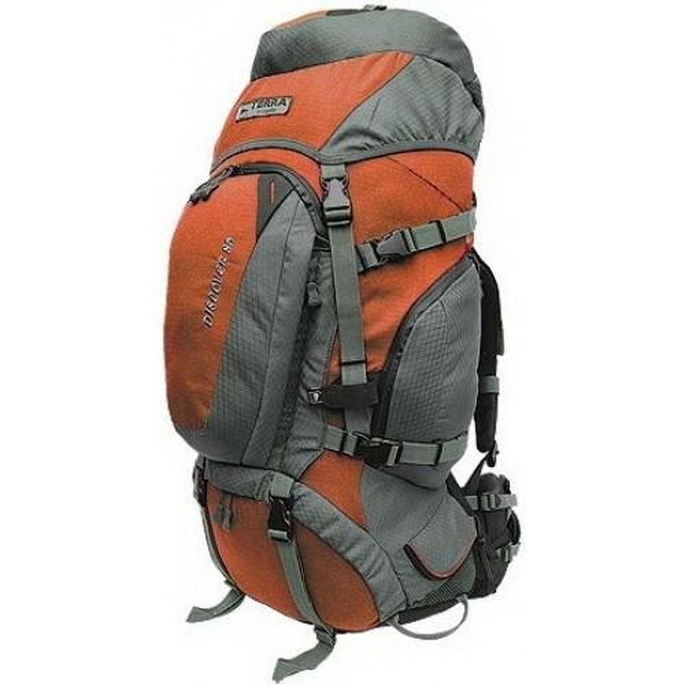 Рюкзак з кріпленням для сноуборду Terra Incognita Discover 55L Оранжевый