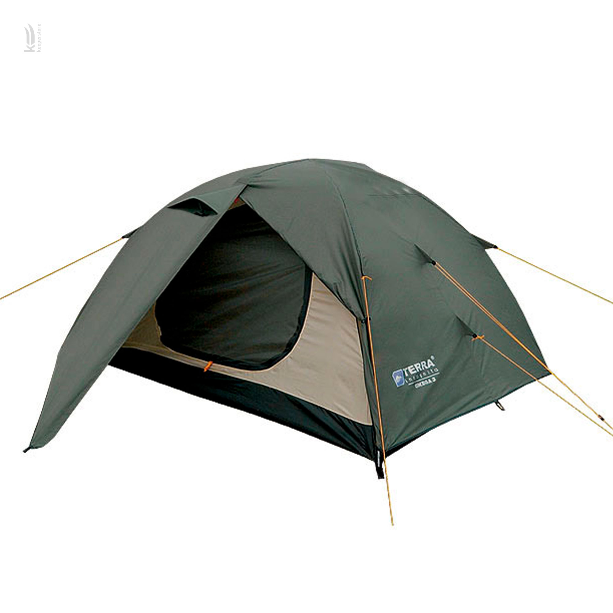 Четырехместная палатка Terra Incognita Omega 3+1 Хаки