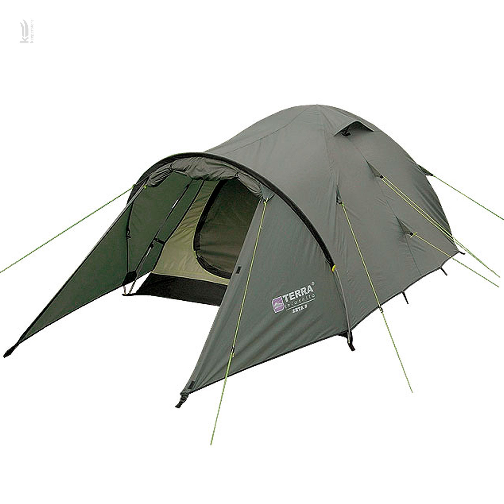 Ціна тримісна палатка Terra Incognita Zeta 2+1 Хаки в Києві