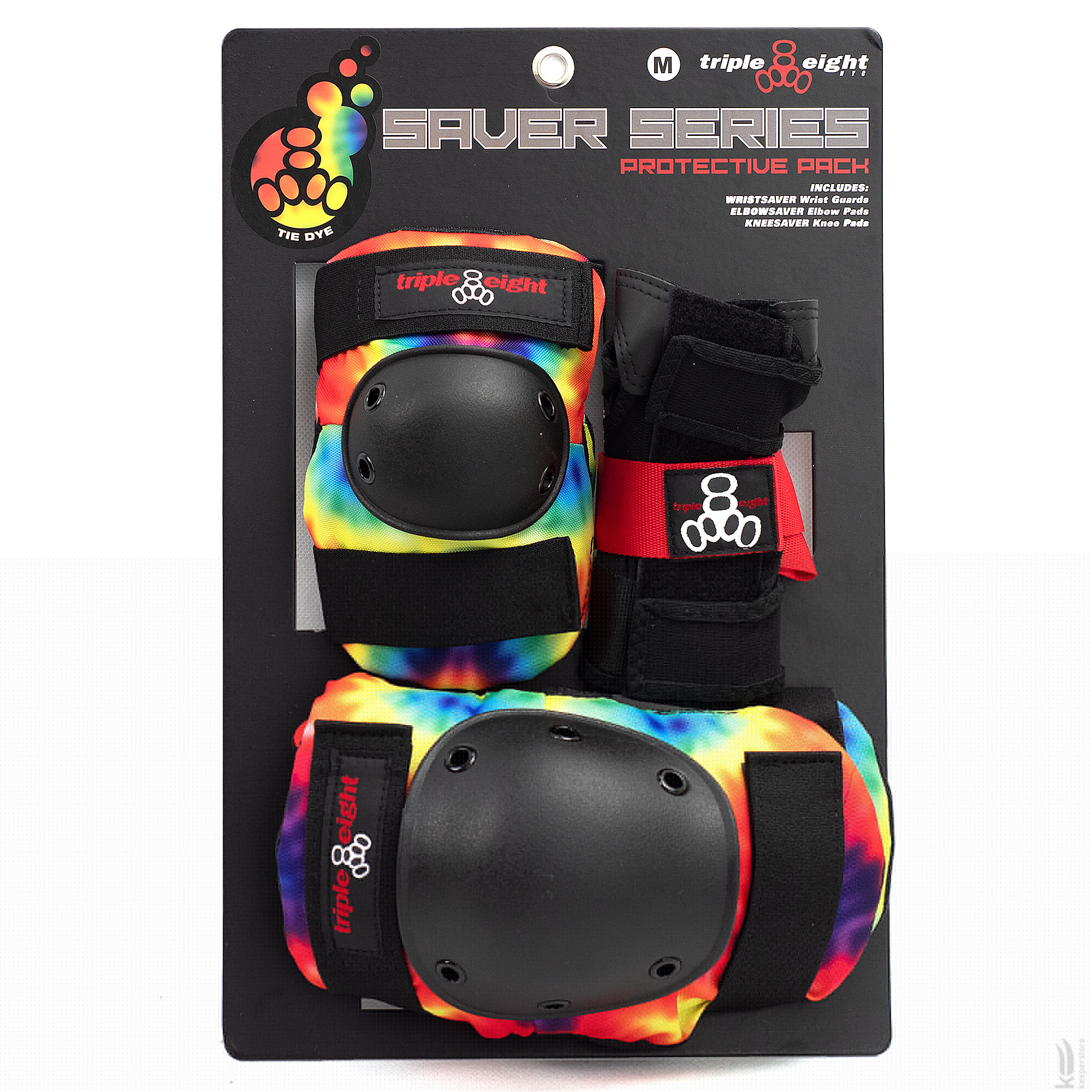 Triple8 Saver Series 3-Pack Tie Dye (Jr) - фото 2 Комплект захисту Triple8 Saver Series 3-Pack Tie Dye (Jr) ціна 1397.25 грн - фотографія 2