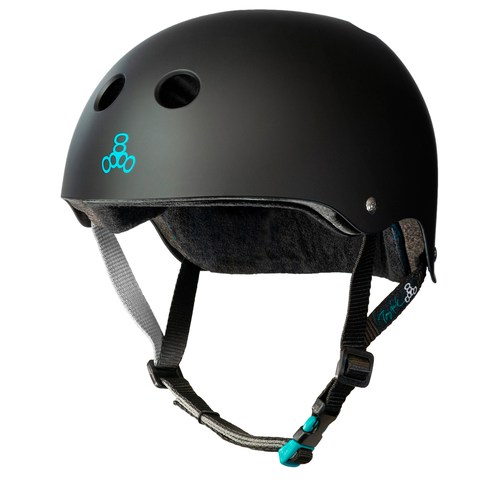 Черный защитный шлем Triple8 The Certified Sweatsaver Tony Hawk (XS/S)