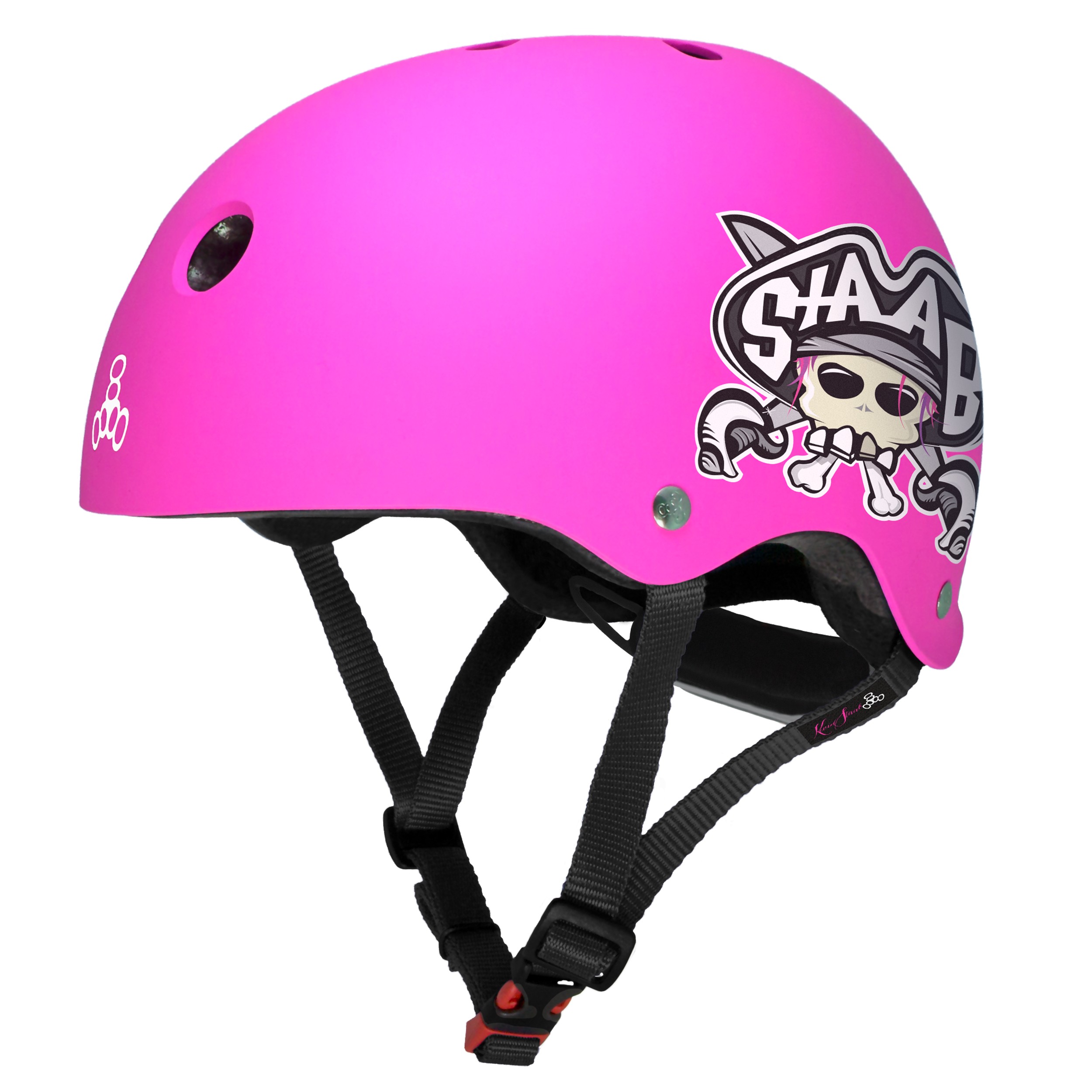 Характеристики защитный шлем унисекс Triple8 Lil 8 Staab Edition - Neon Pink