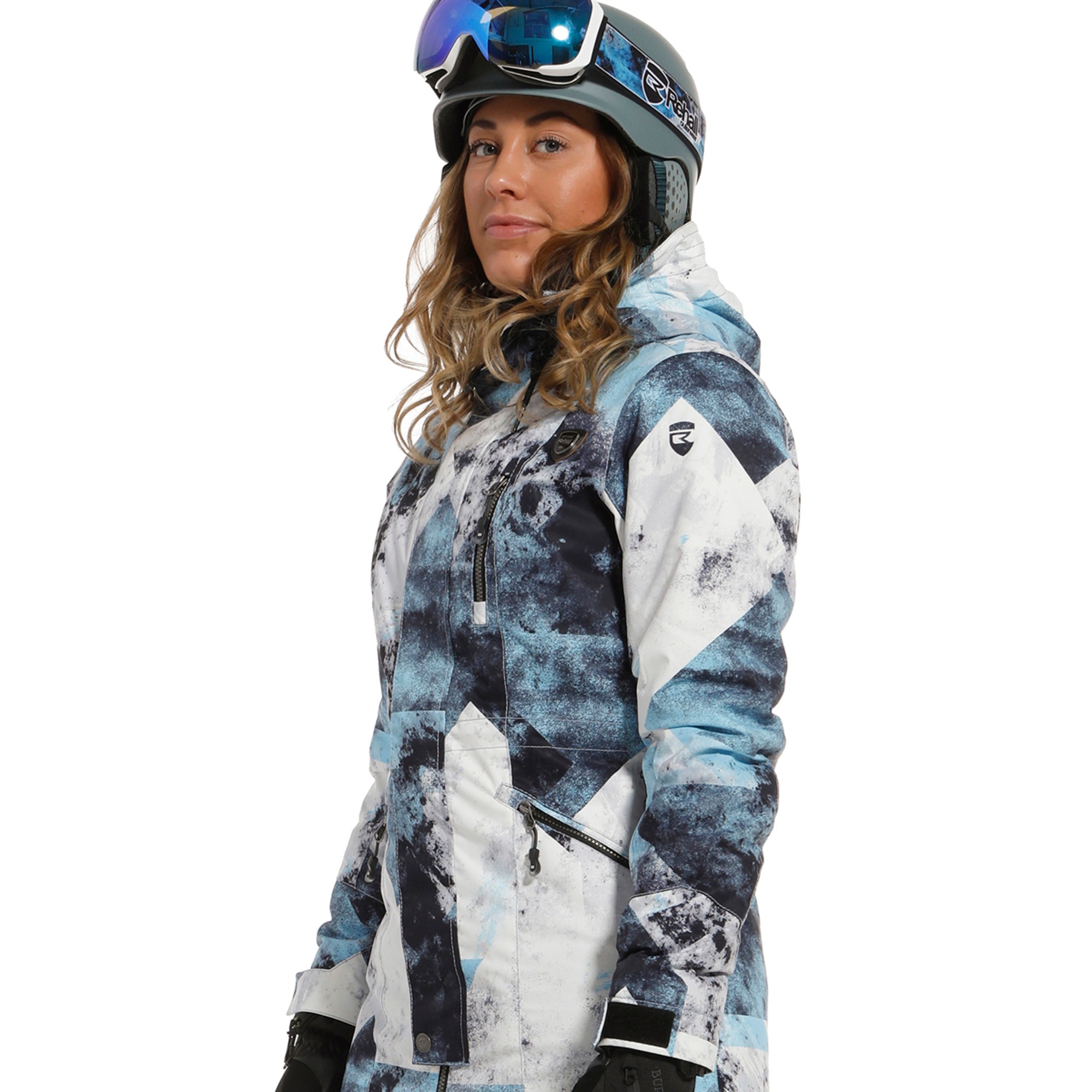 Куртка Rehall HAYLEY-R Parka Womens Graphic Mountains Blue-White (S) ціна 6766.00 грн - фотографія 2