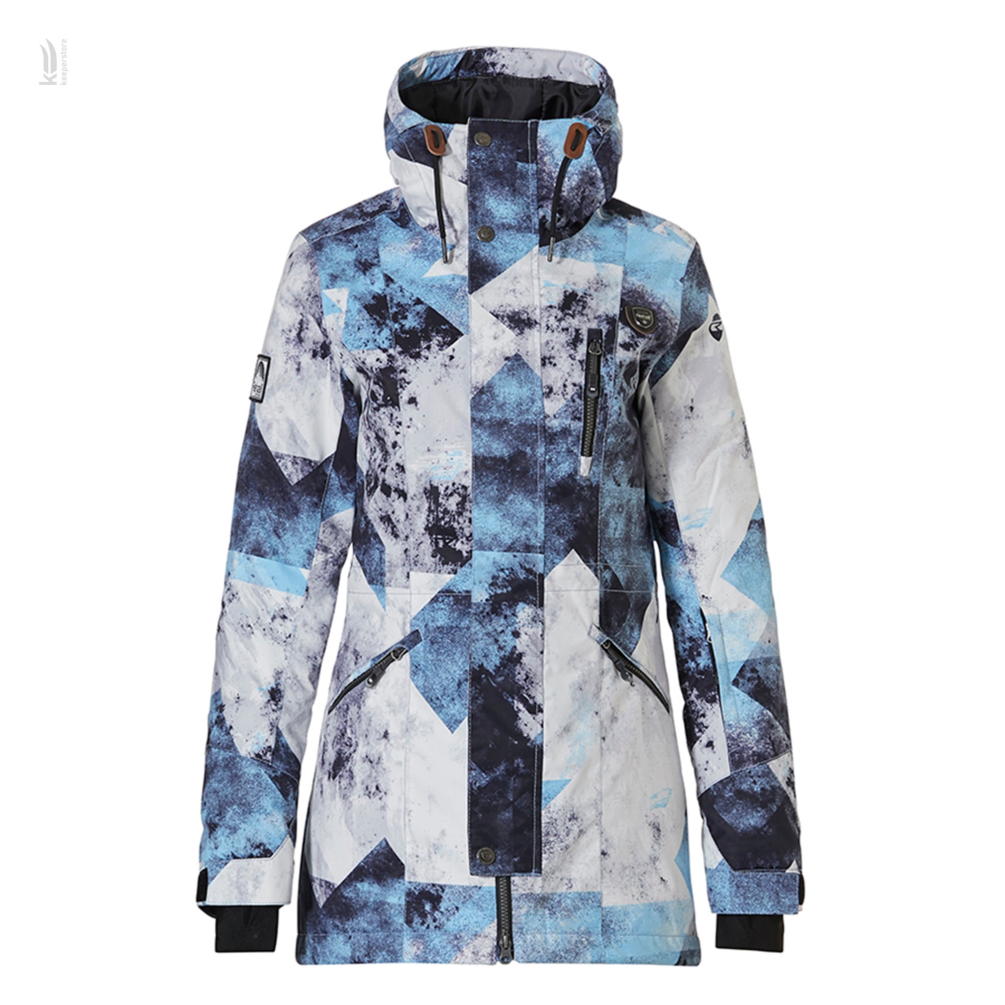 Rehall HAYLEY-R Parka Womens Graphic Mountains Blue-White (S)