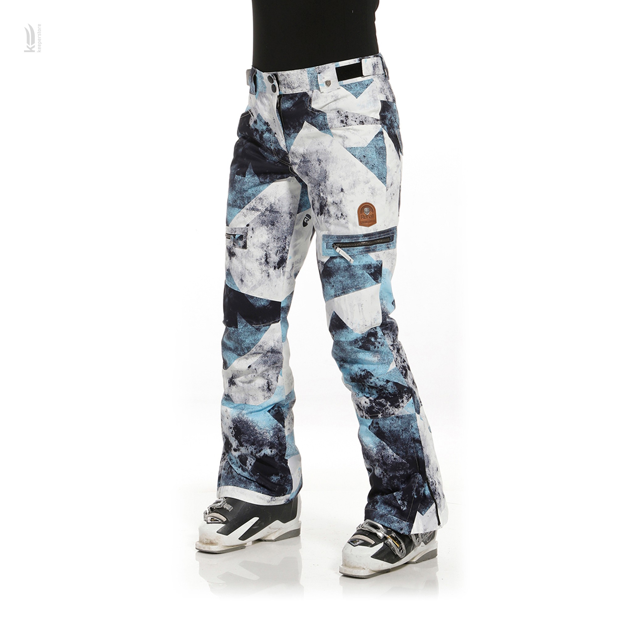 Rehall KEELY-R Snowpants Womens Graphic Mountains Blue-White (M)
