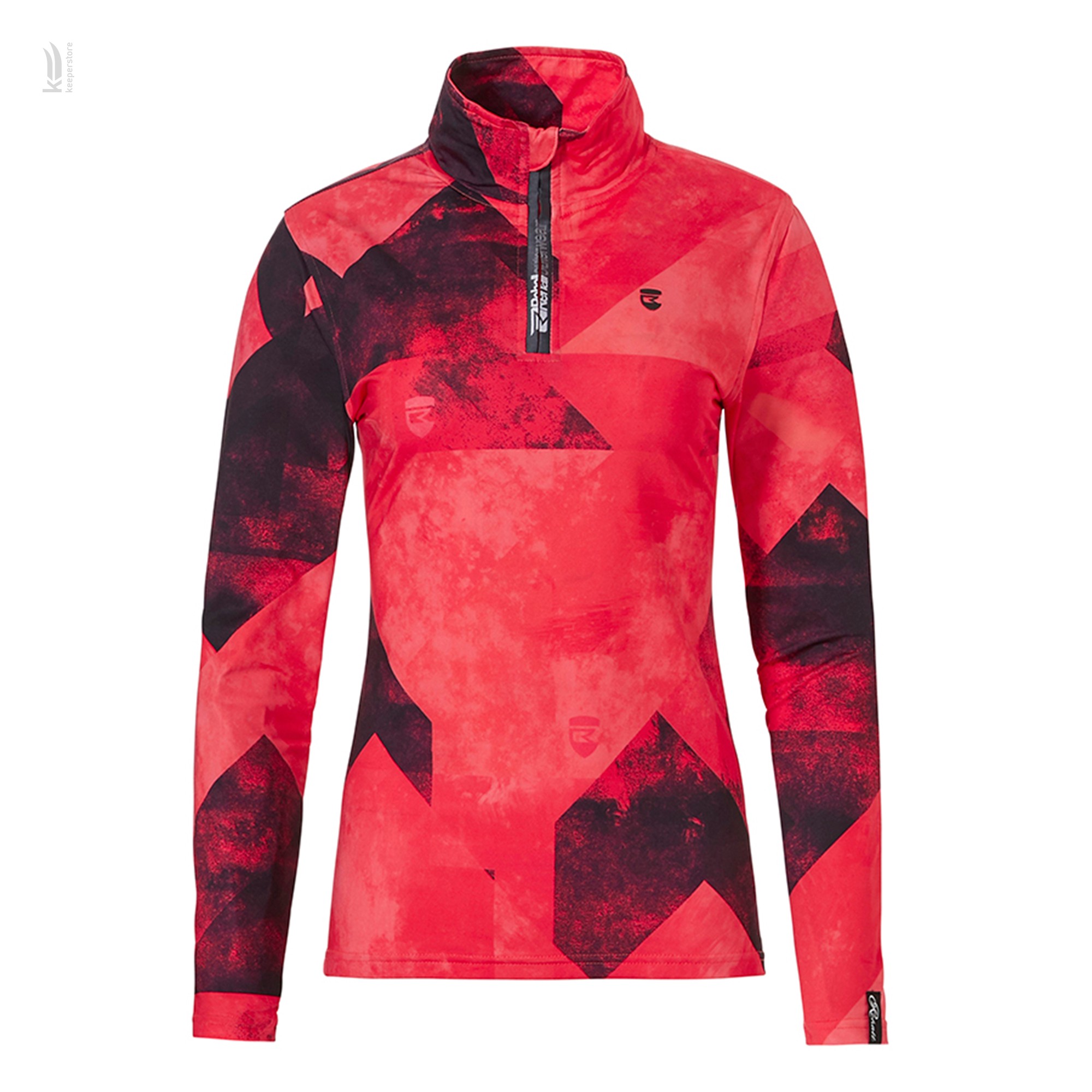 Rehall ANNA-R Printed Ski Pulli Womens Graphic Mountains Red Pink (XS)