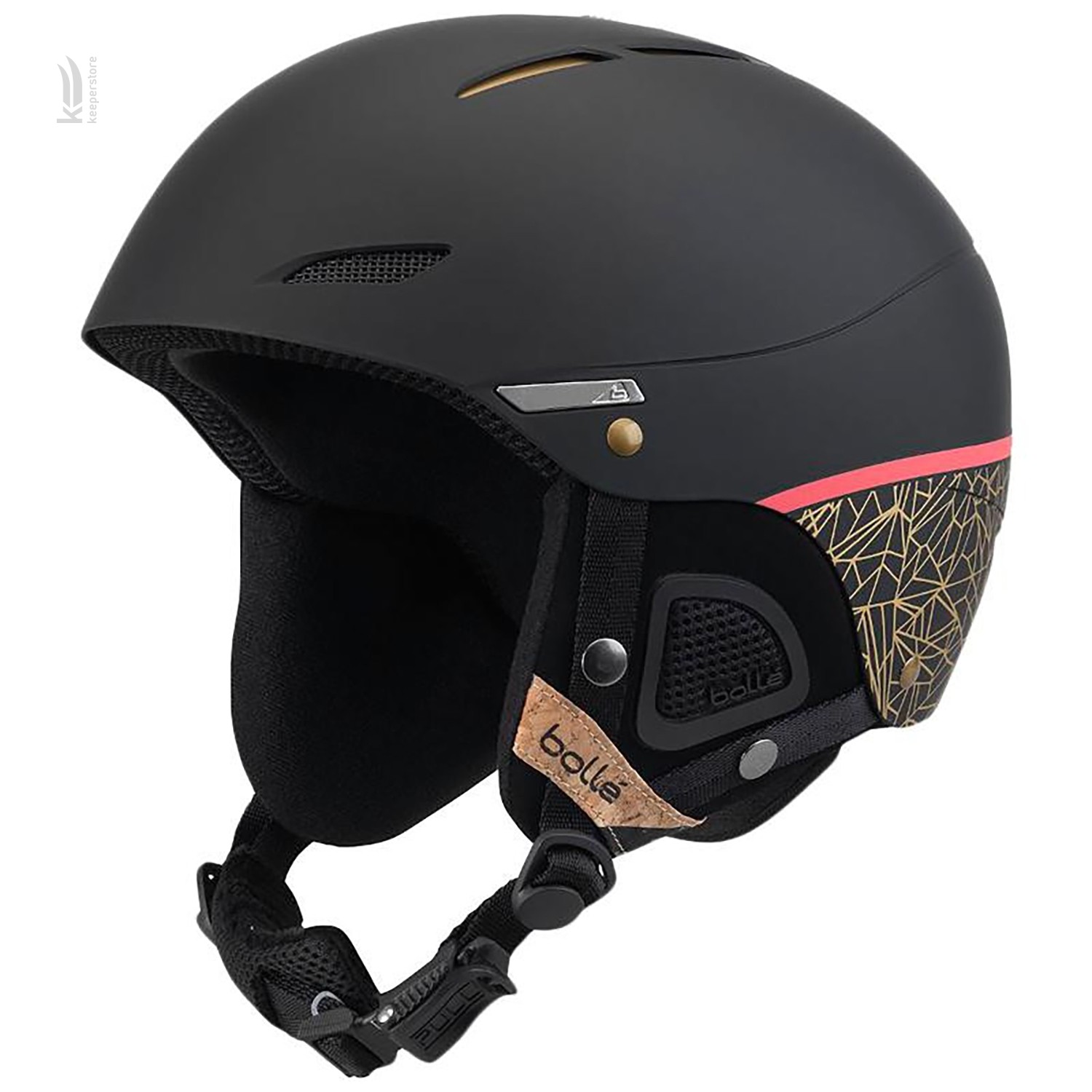 Шлем с вентиляцией Bolle Juliet Black Rose Gold (M)
