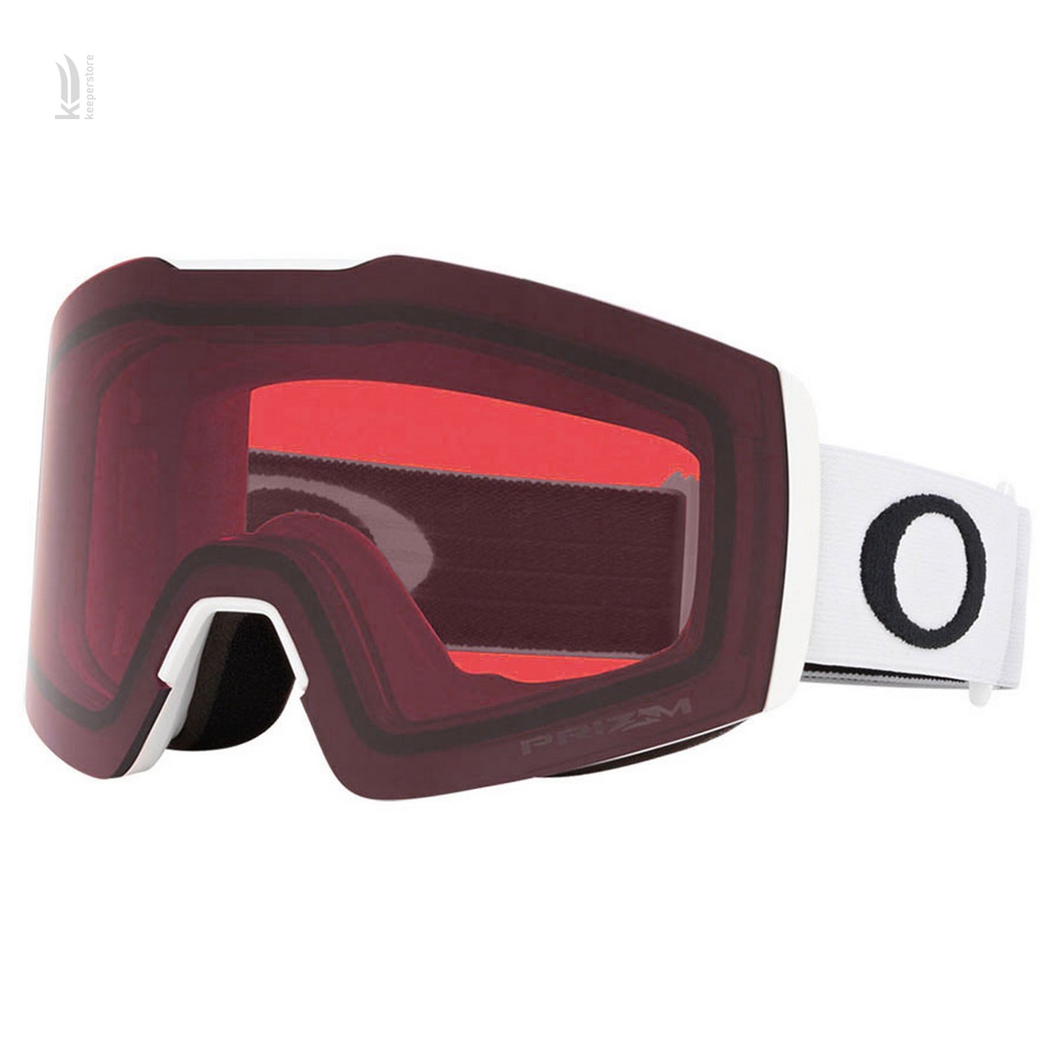 Лыжная маска с УФ защитой Oakley Fall Line XM White Prizm Snow Rose