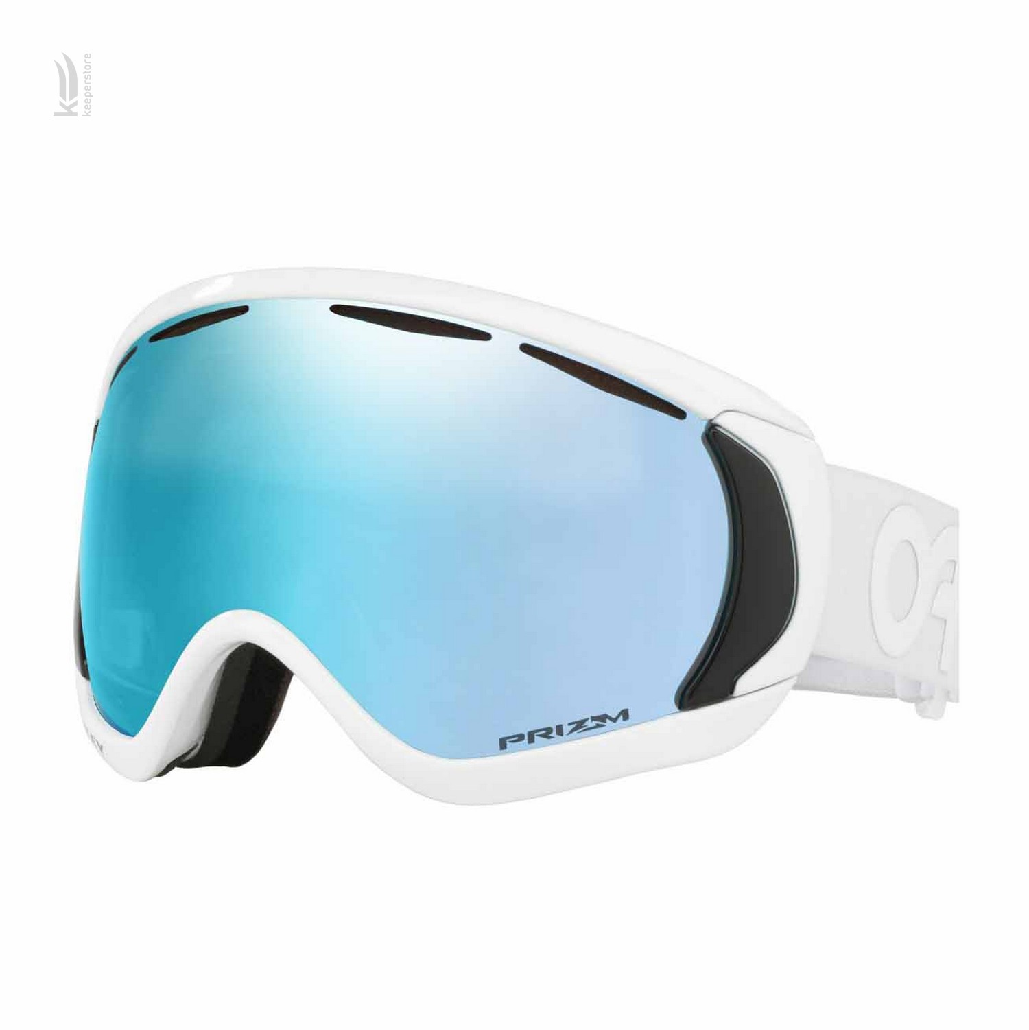 Лыжная маска с УФ защитой Oakley Canopy Factory Pilot Whiteout / Prizm Snow Sapphire Iridium