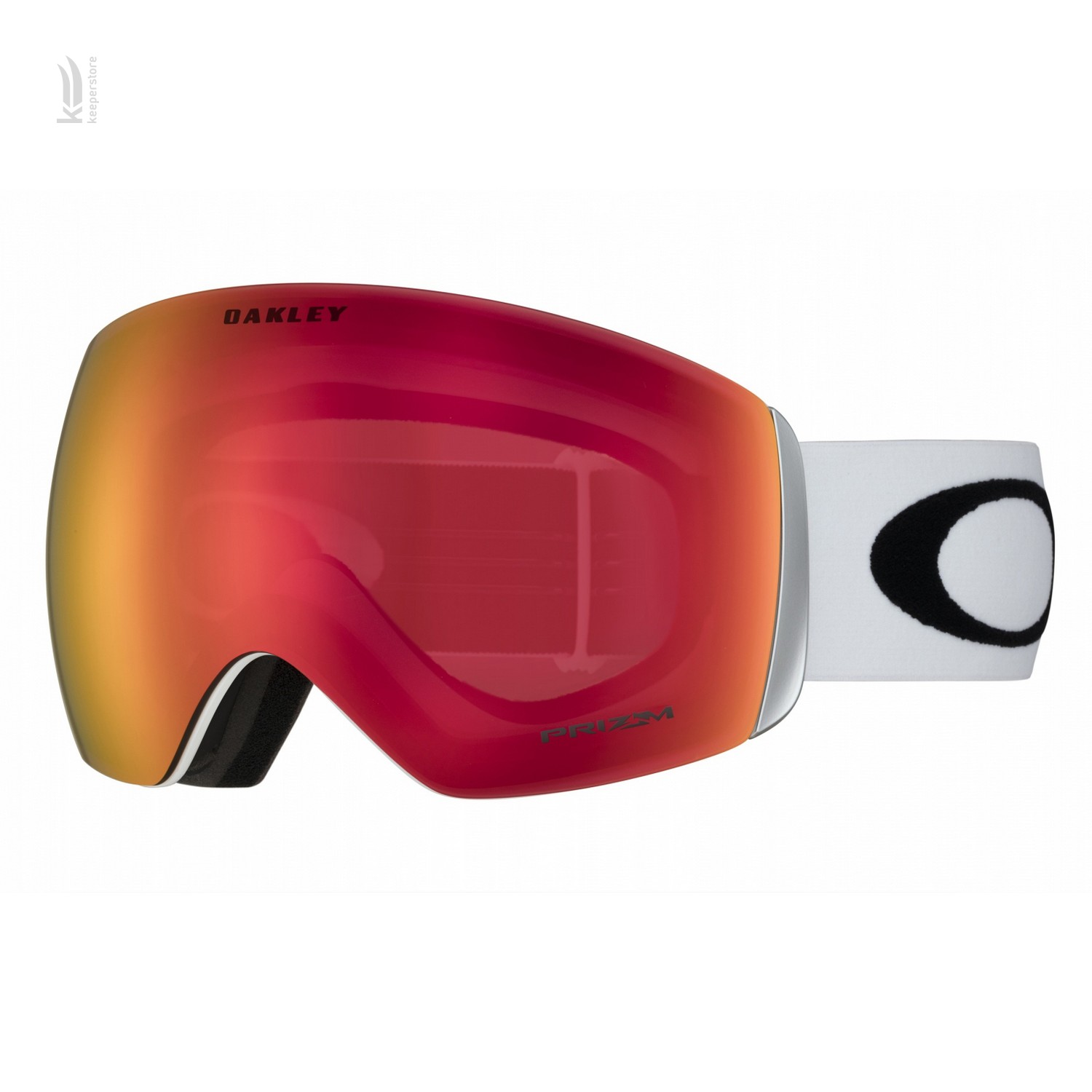 Лыжная маска для взрослых Oakley Flight Deck Matte White / Prizm Torch Iridium