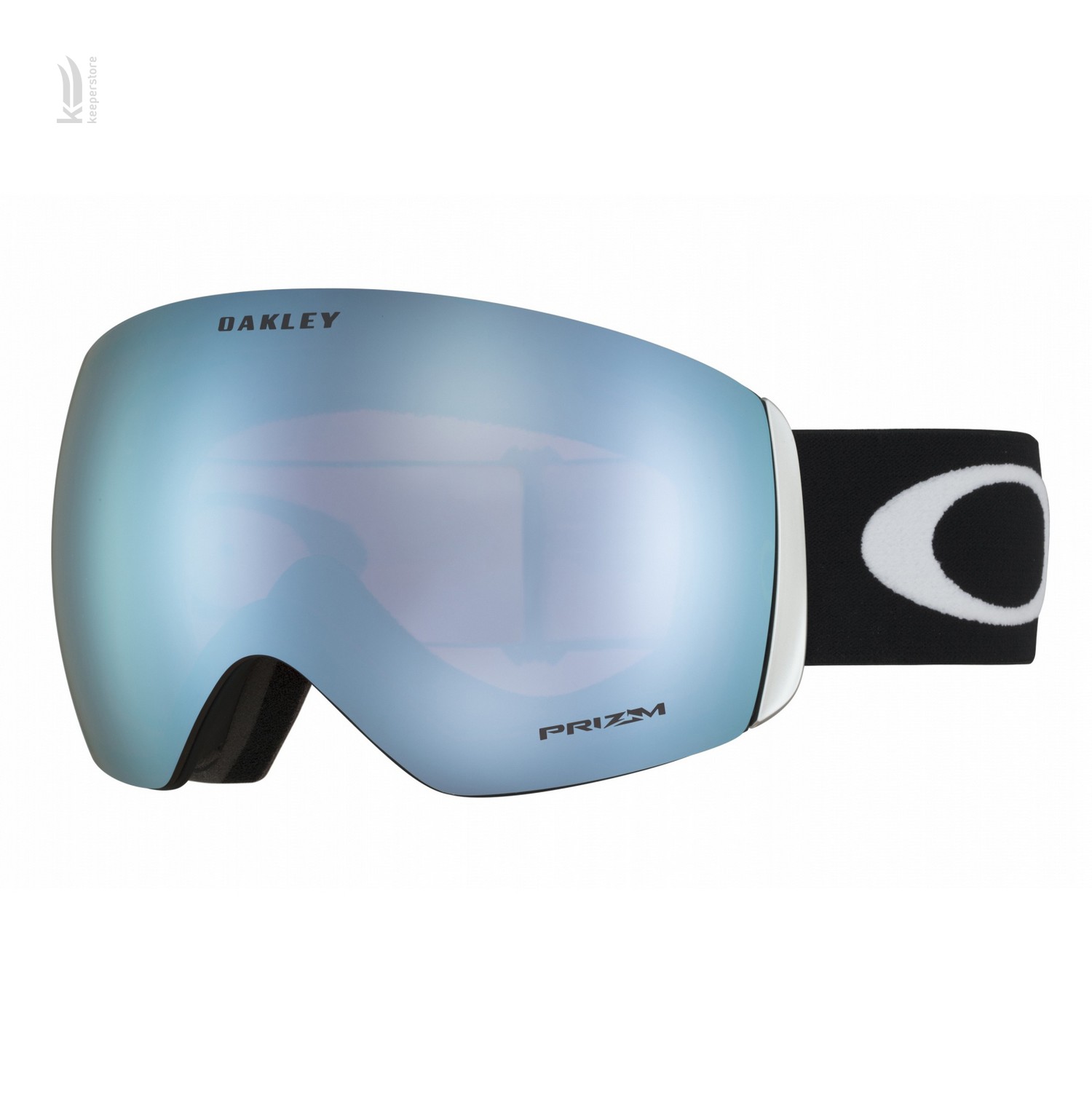 Лыжная маска с УФ защитой Oakley Flight Deck Matte Black / Prizm Sapphire Iridium