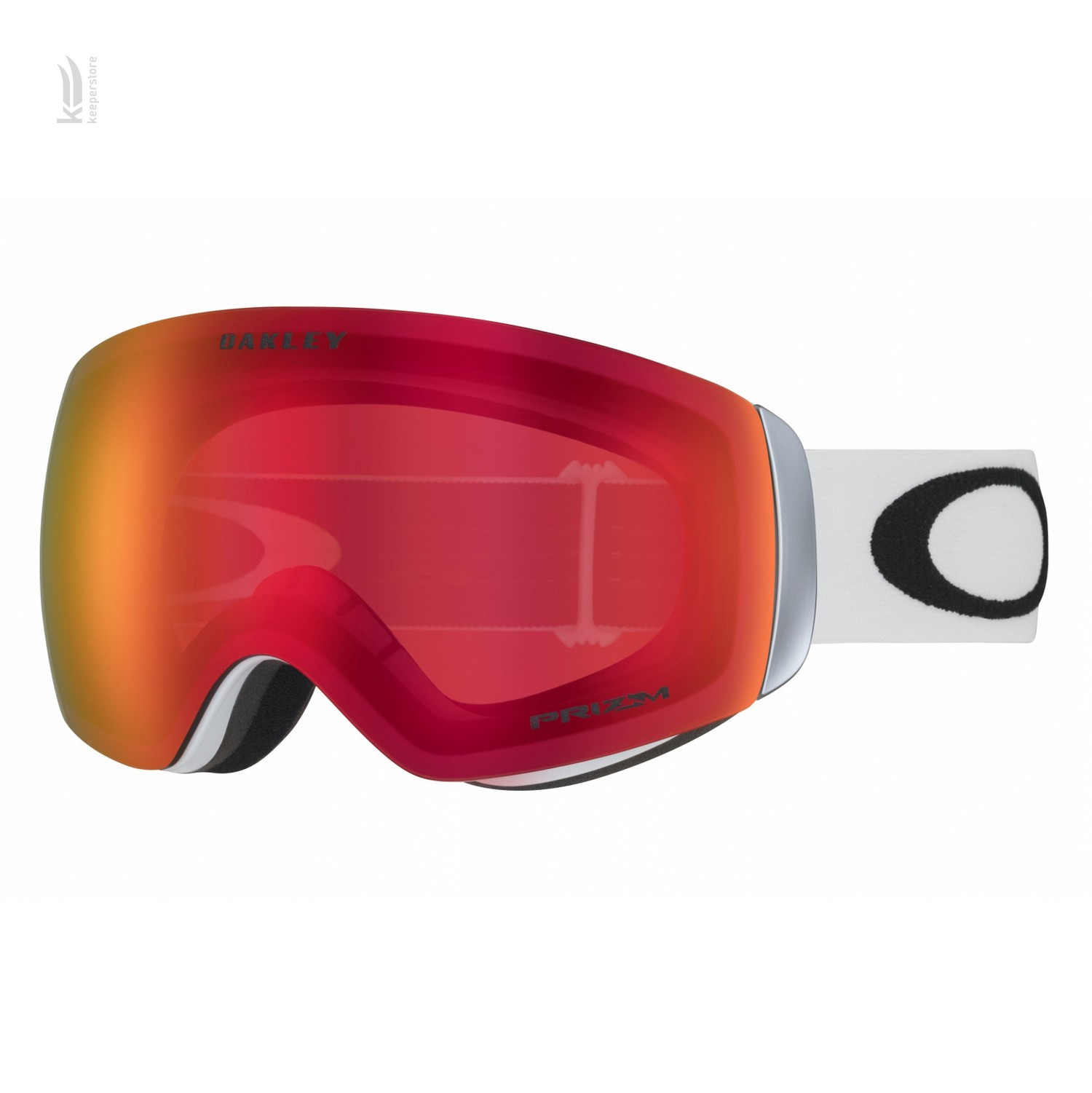 Лыжная маска для взрослых Oakley Flight Deck XM Matte White/ Prizm Torch Iridium