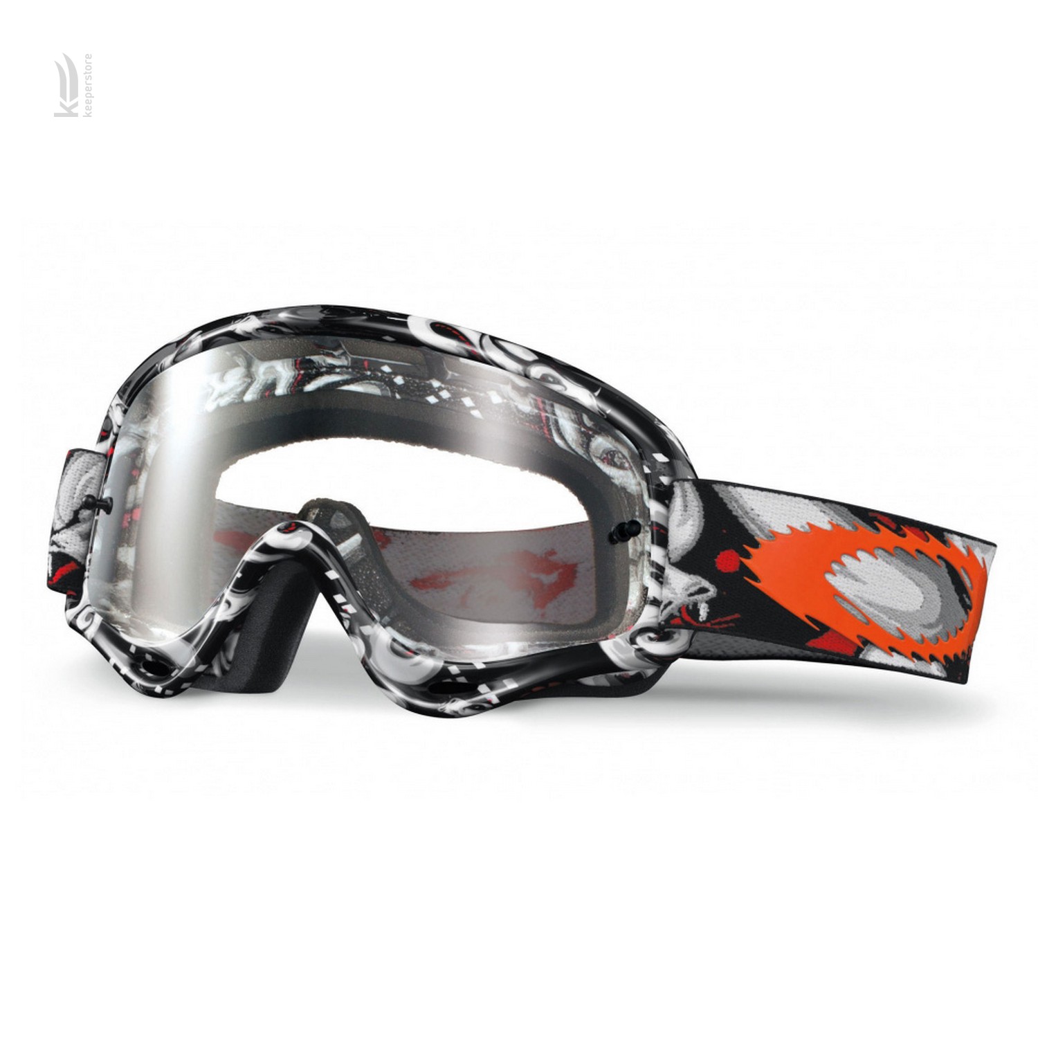 Характеристики мотоциклетная маска Oakley XS O-frame MX Troy Lee TLD Medusa / Clear