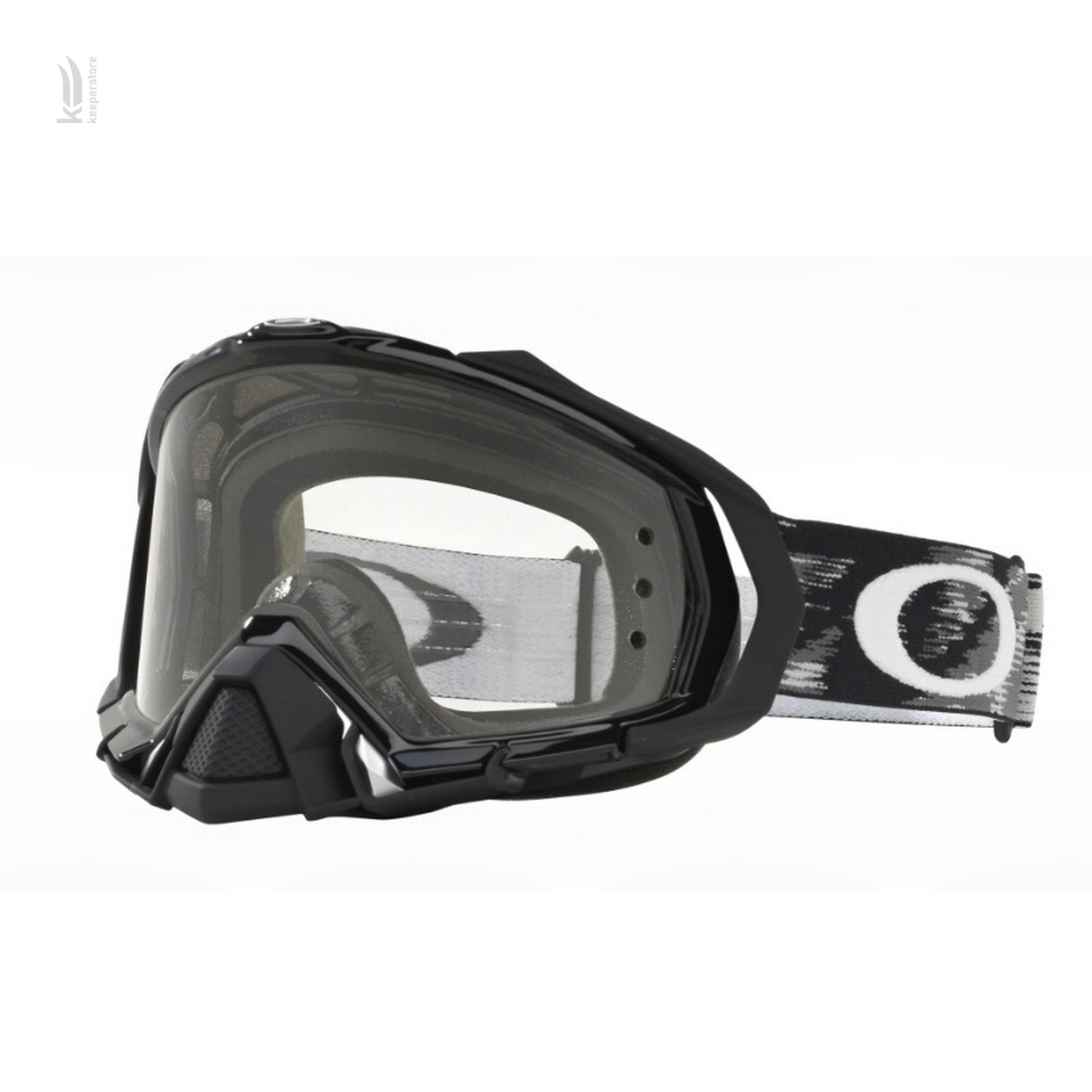 Мотоциклетная маска Oakley Mayhem Pro MX Jet Black Speed /Clear