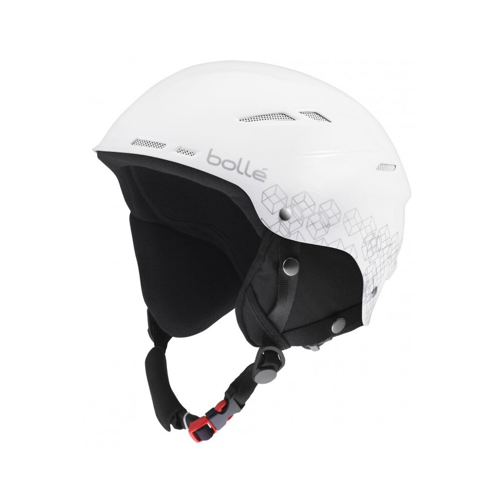 Защитный шлем унисекс Bolle B-RENT SHINY WHITE & SILVER (M)