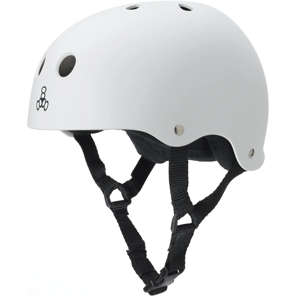 Белый защитный шлем Triple8 The Heed White Rubber (XXL)