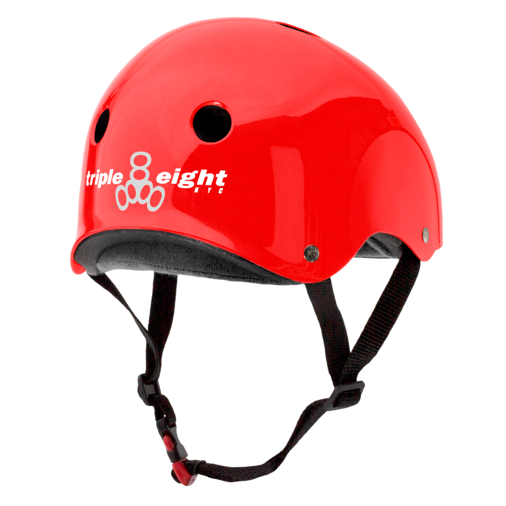 Шлем Triple8 Certified Sweatsaver Red Glossy (S/M) цена 2173.50 грн - фотография 2