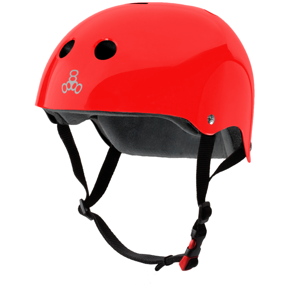 Женский защитный шлем Triple8 Certified Sweatsaver Red Glossy (S/M)