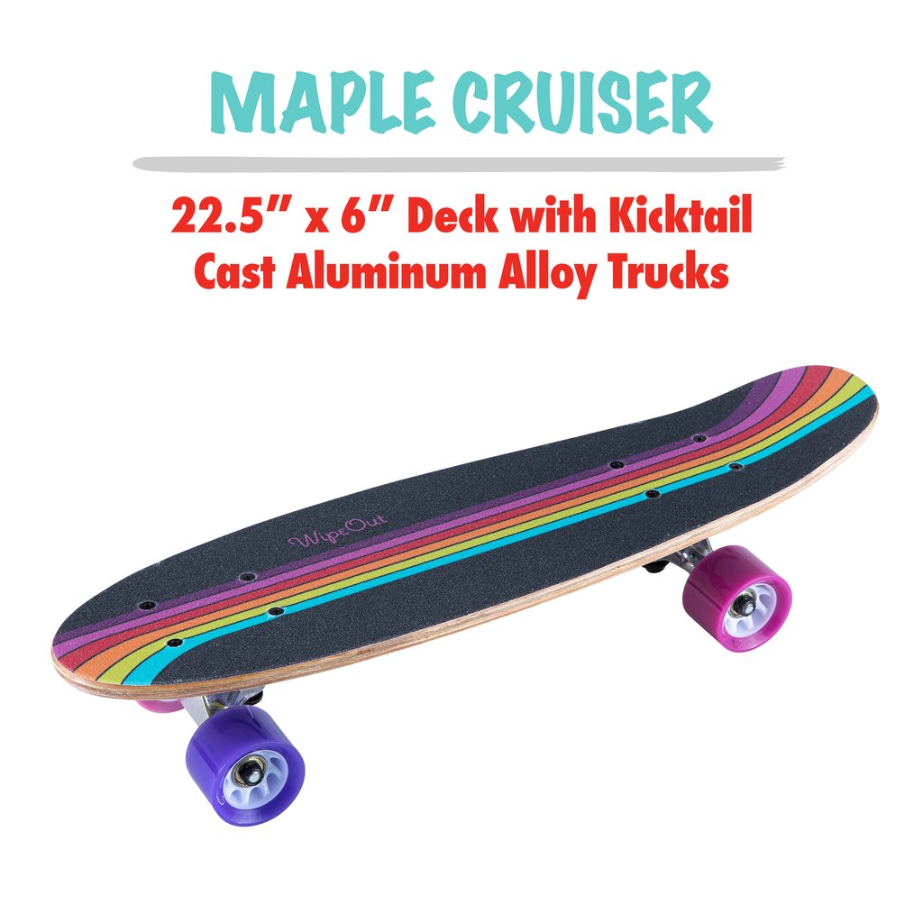 Круїзер Wipeout Skateboard Rainbow огляд - фото 11