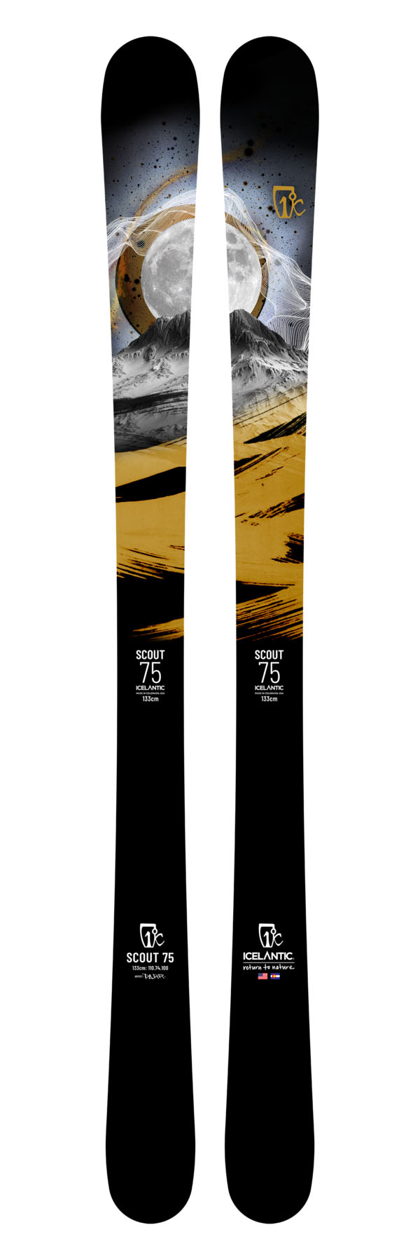 Лыжи для фристайла/парка Icelantic Scout 75 2021/2022