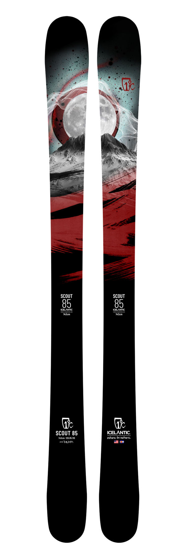 Лыжи для фристайла/парка Icelantic Scout 85 2021/2022