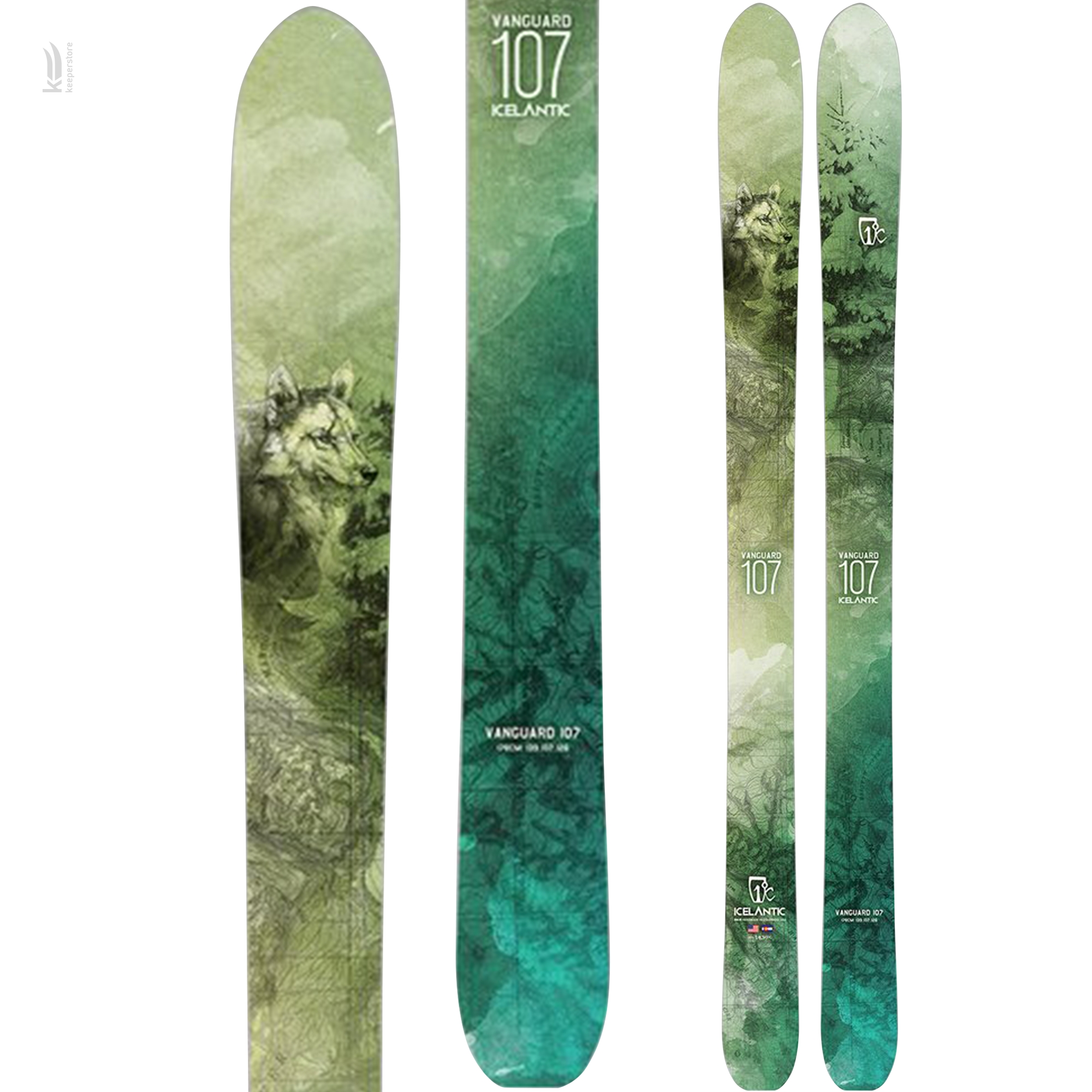 Купить лыжи для скитура Icelantic Vanguard 107 2016/2017 178cm в Киеве