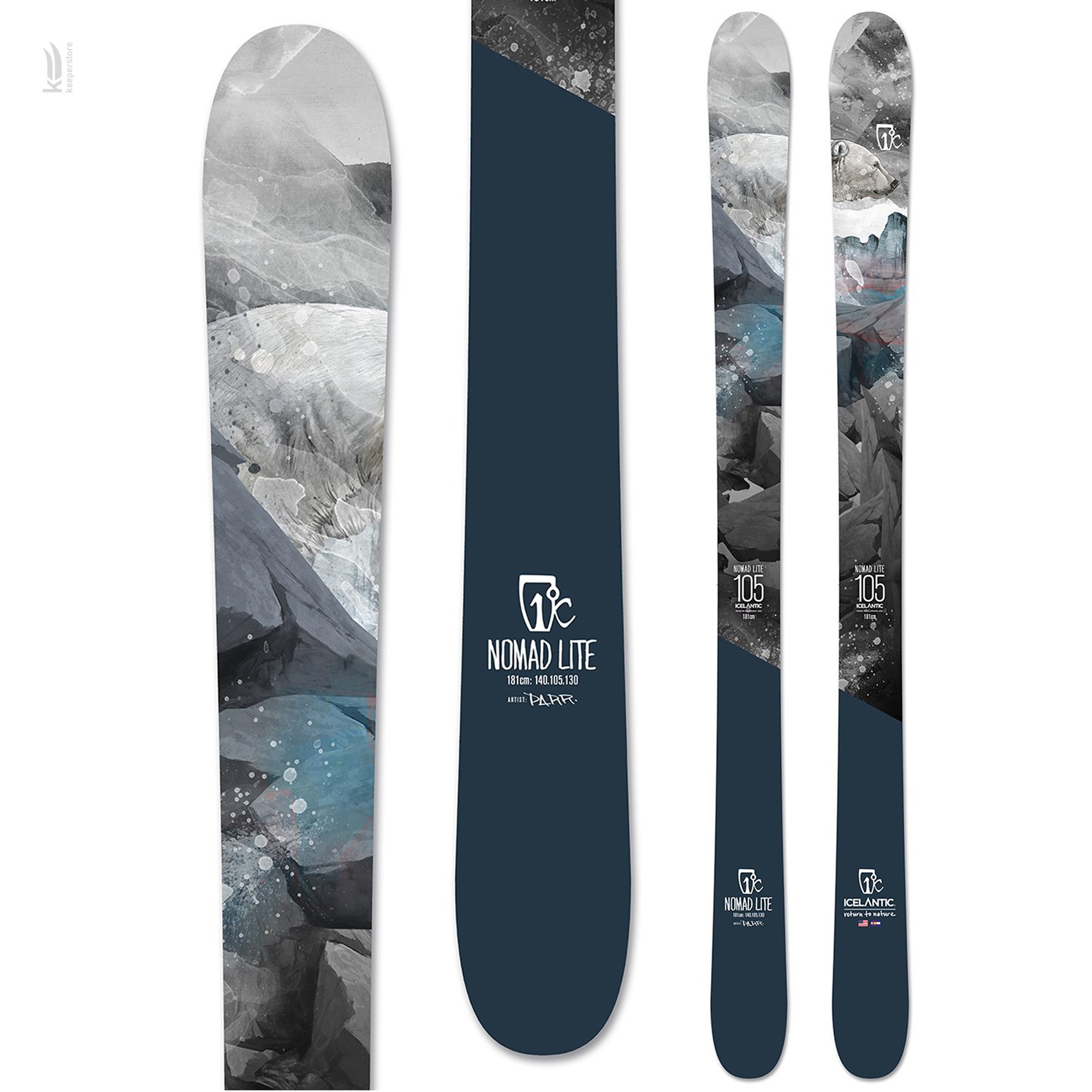 Лыжи для скитура Icelantic Nomad 105 Lite 2019/2020 181cm